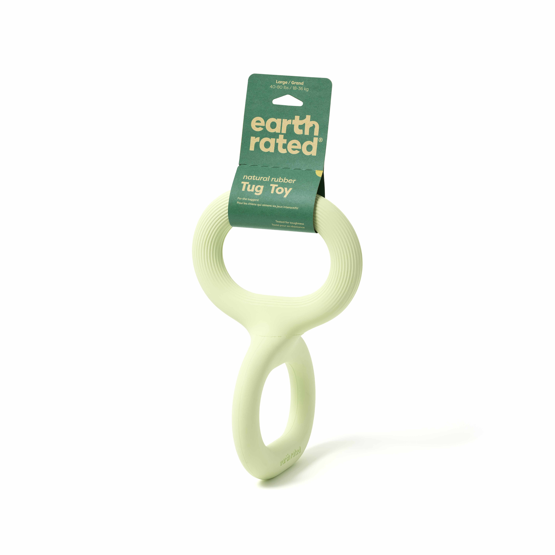 Earth Rated Rubber Tug Dog Toy Image 1