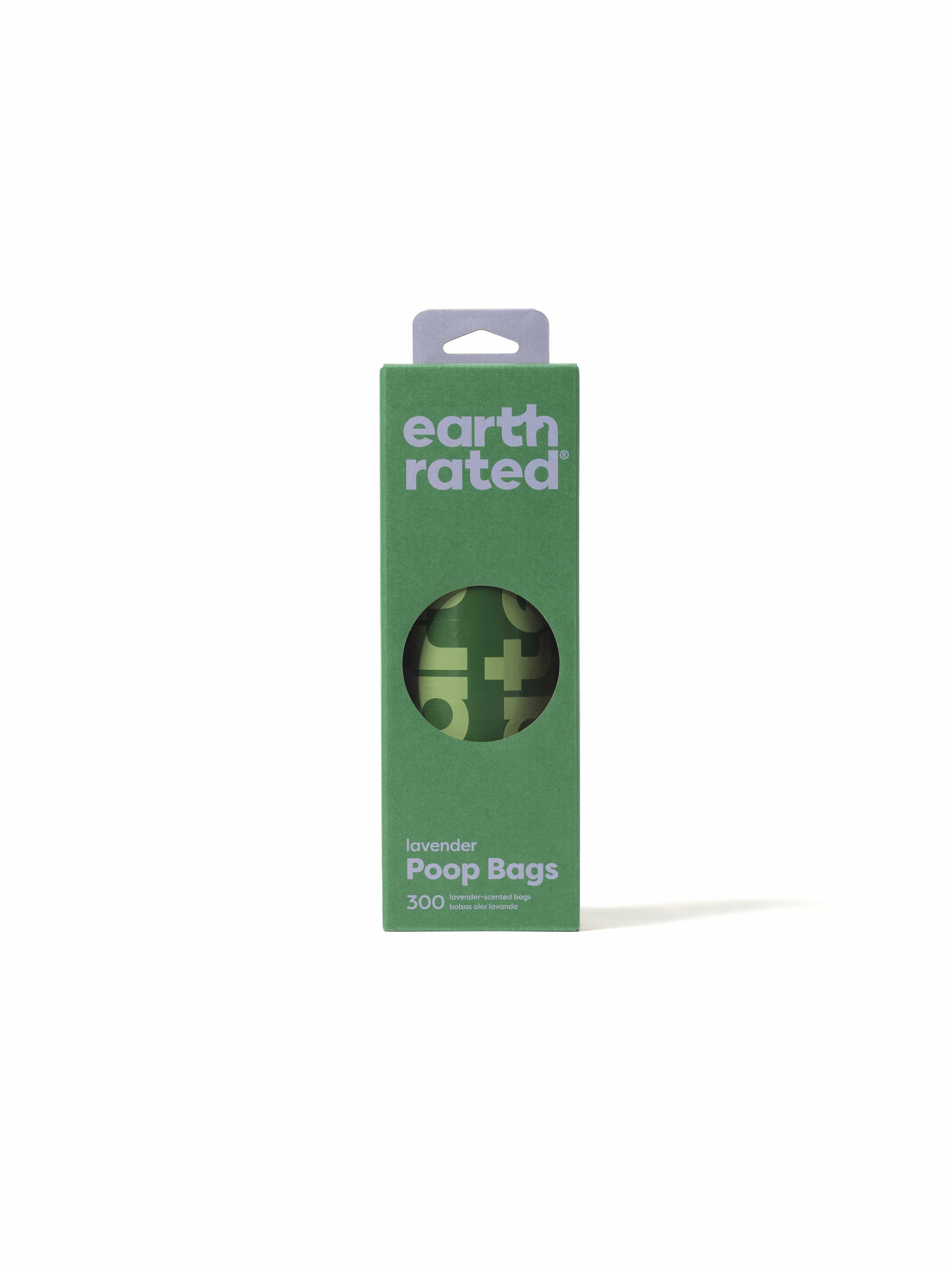 Earth Rated Lavender Poop Bags 300ct on a Large Single Roll Image 1
