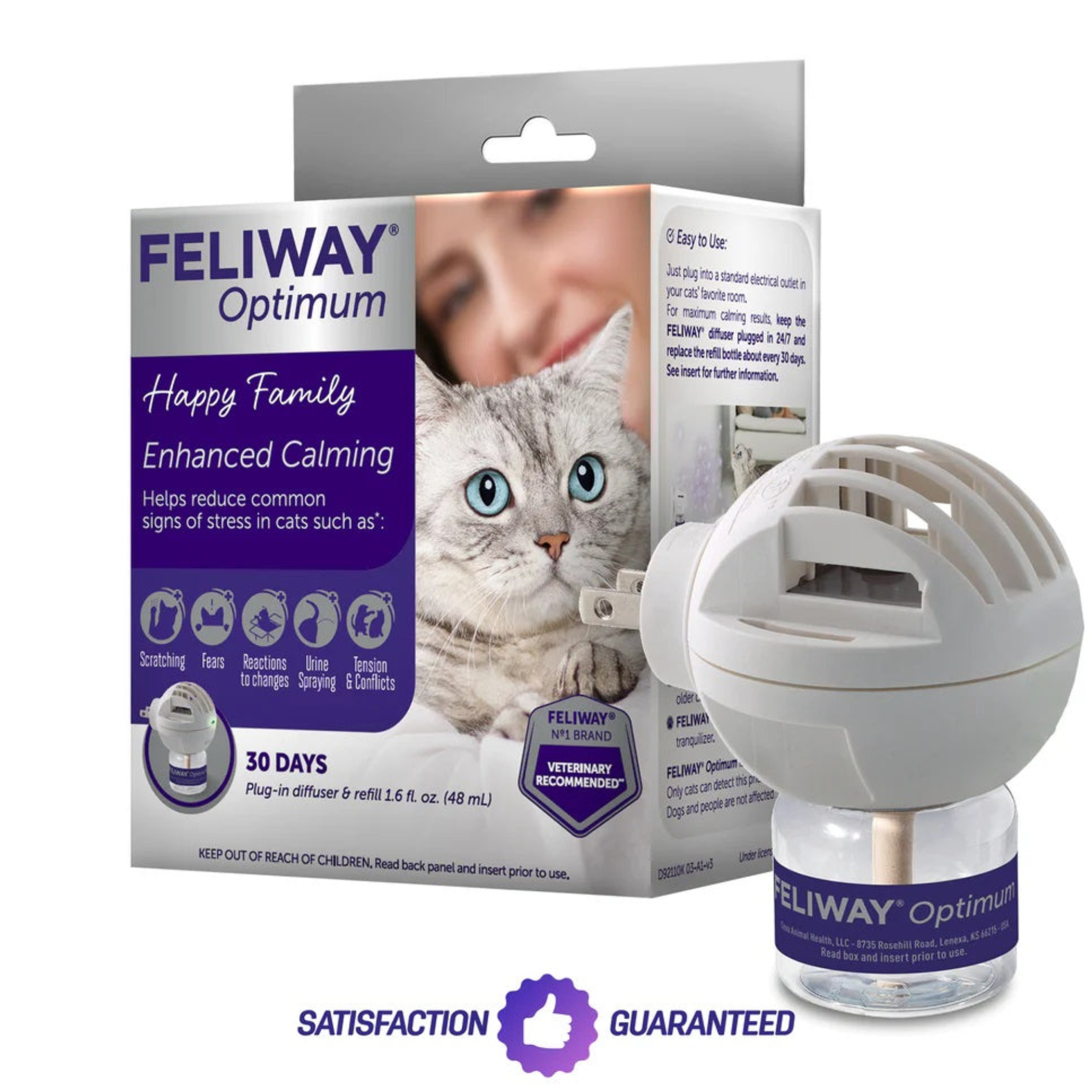 Feliway Optimum Cat Enhanced Calming Pheromone 48 mL