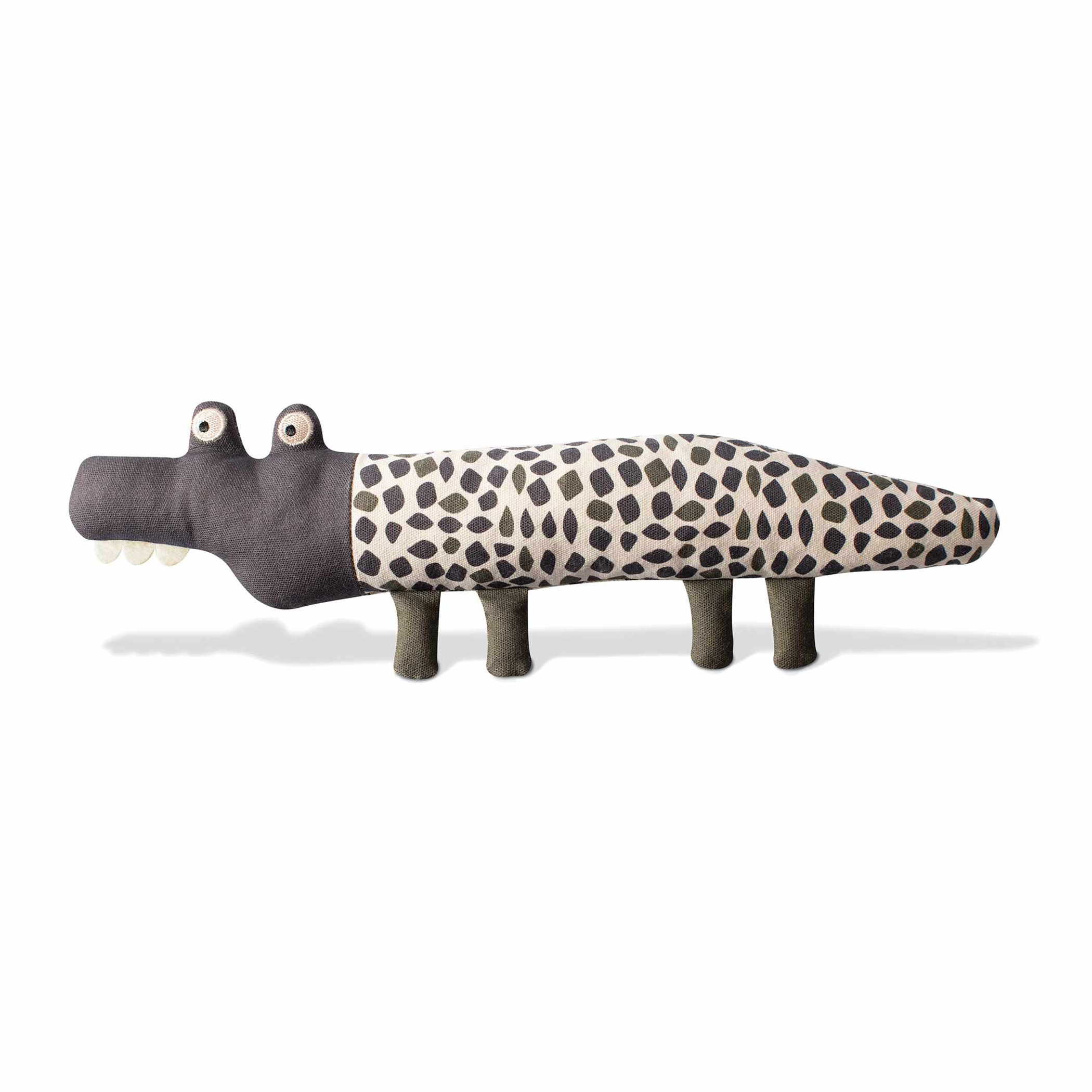 PetShop by Fringe Studio Croc My World Canvas Dog Toy Image 1