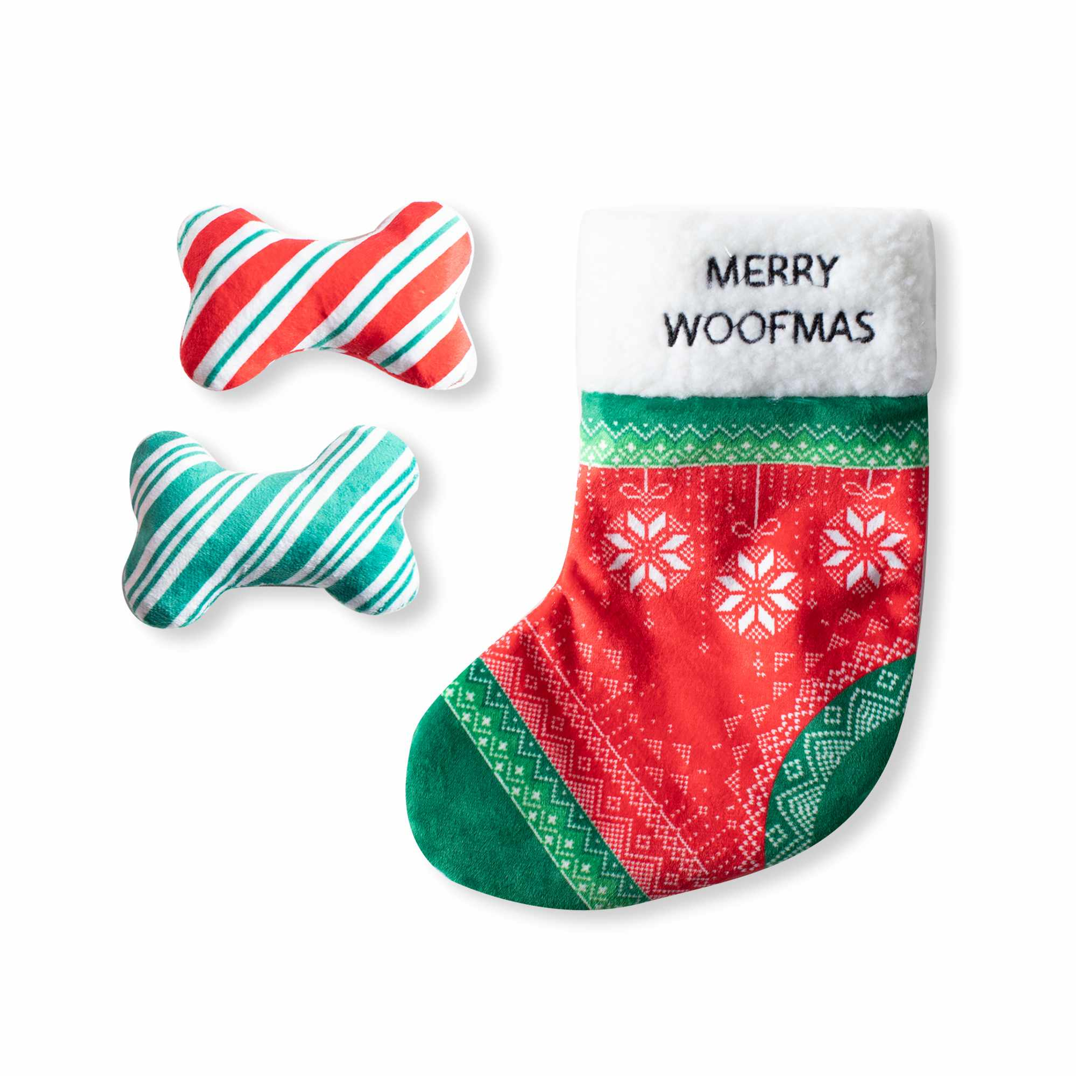 PetShop by Fringe Studio Merry Woofmas Hide & Seek Plush Dog Toy Image 1
