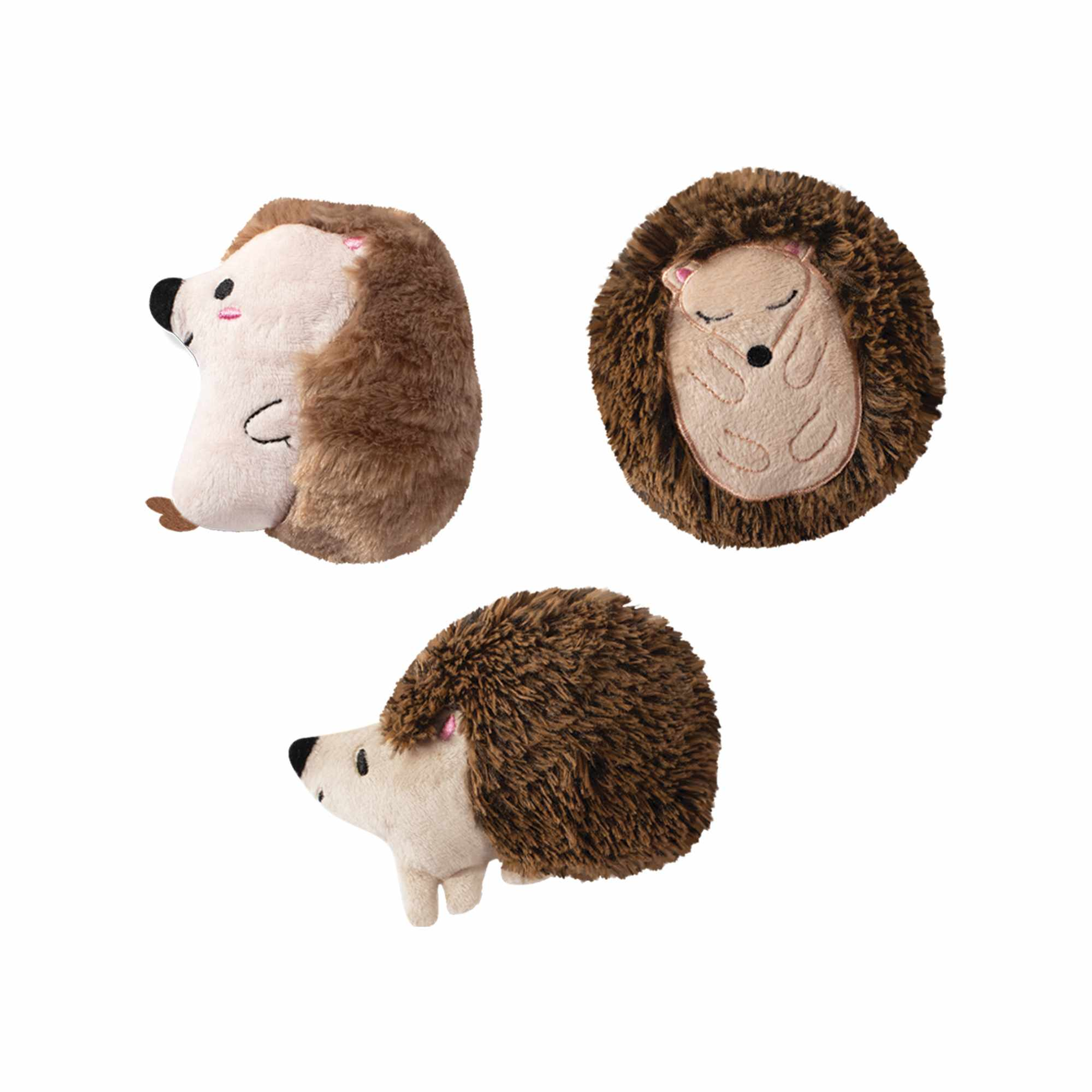 PetShop by Fringe Studio Hedgehogs Plush Dog Toy Set Small 3pc Image 1