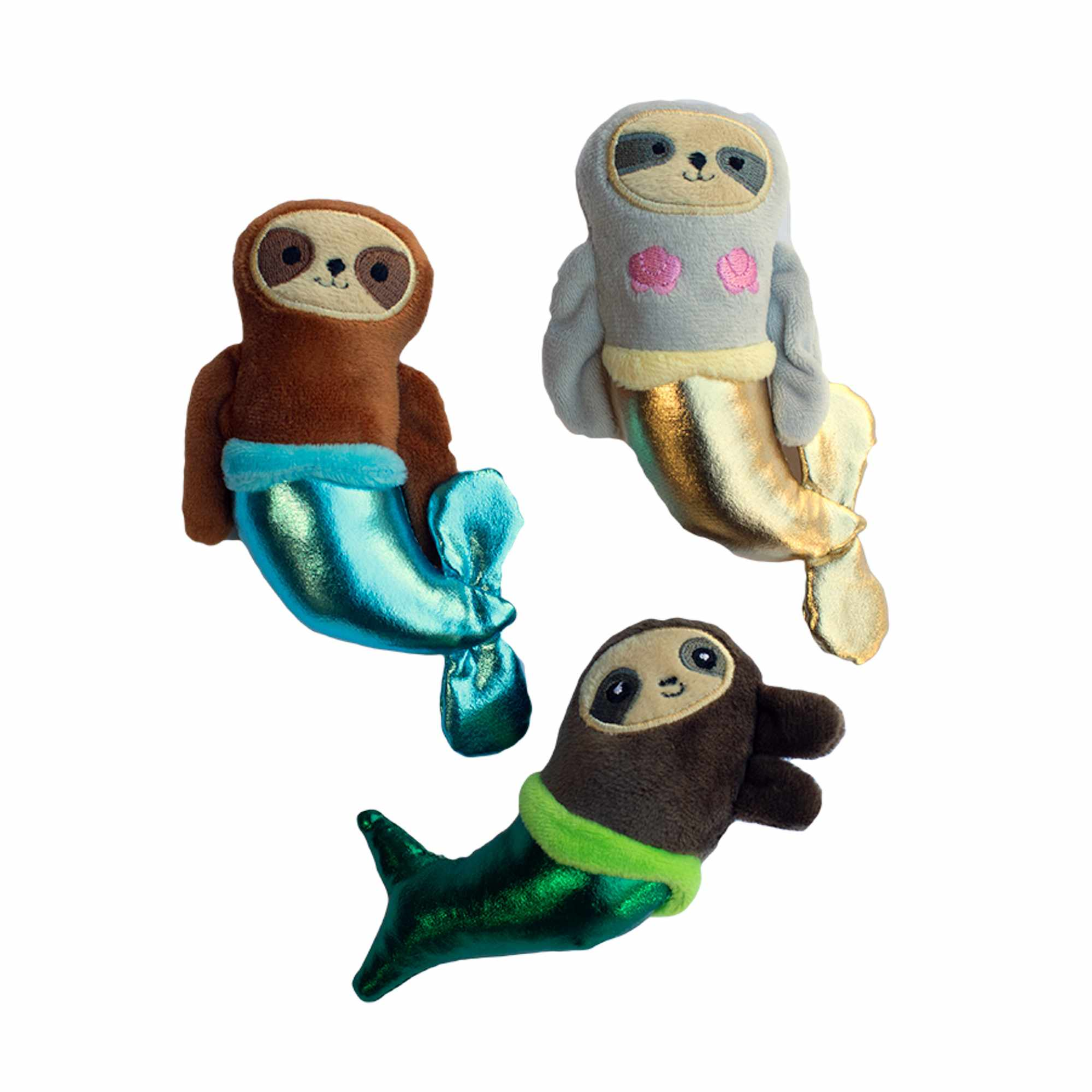 PetShop by Fringe Studio Mersloth Plush Dog Toy Set Small 3pc Image 1