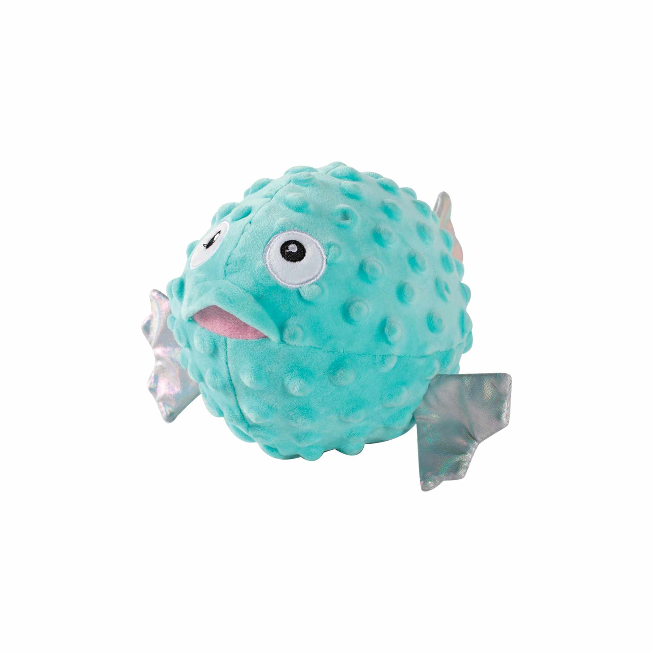 PetShop by Fringe Studio Puffed Up Puffer Fish Plush Dog Toy Image 1