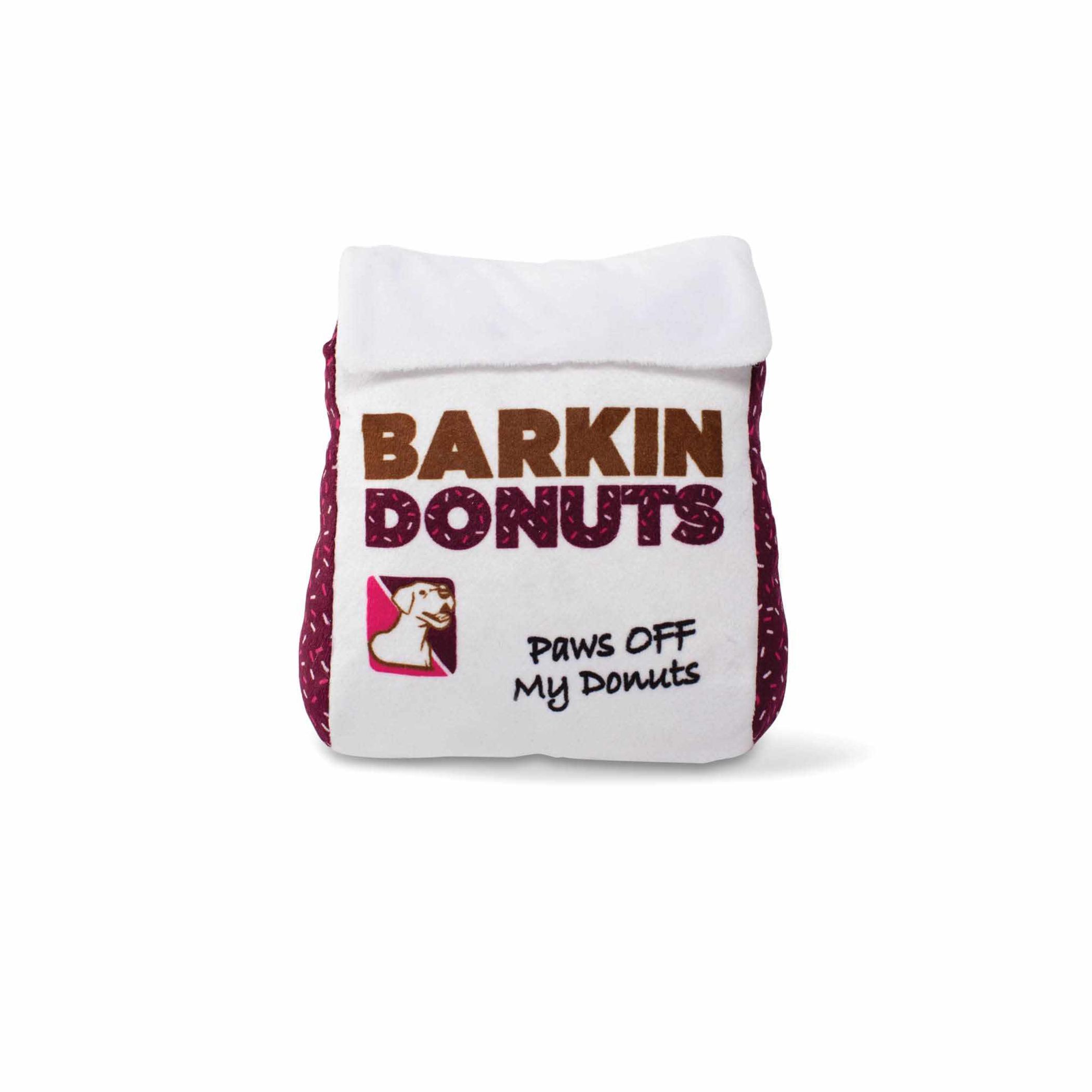 Wagsdale Barkin Donuts Donut Bag Dog Toy Image 1