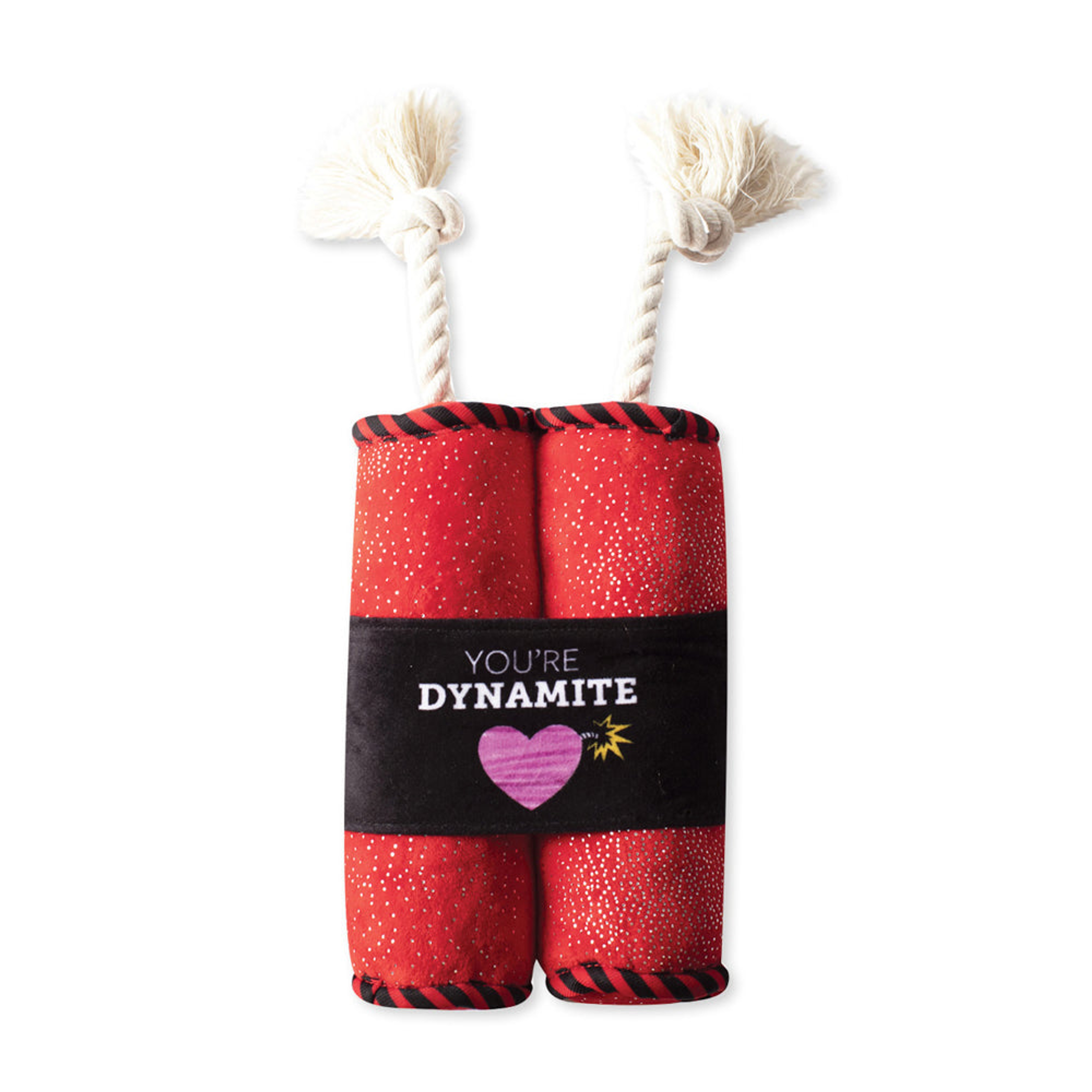 PetShop by Fringe Studio Youre Dynamite Plush Dog Toy Image 1