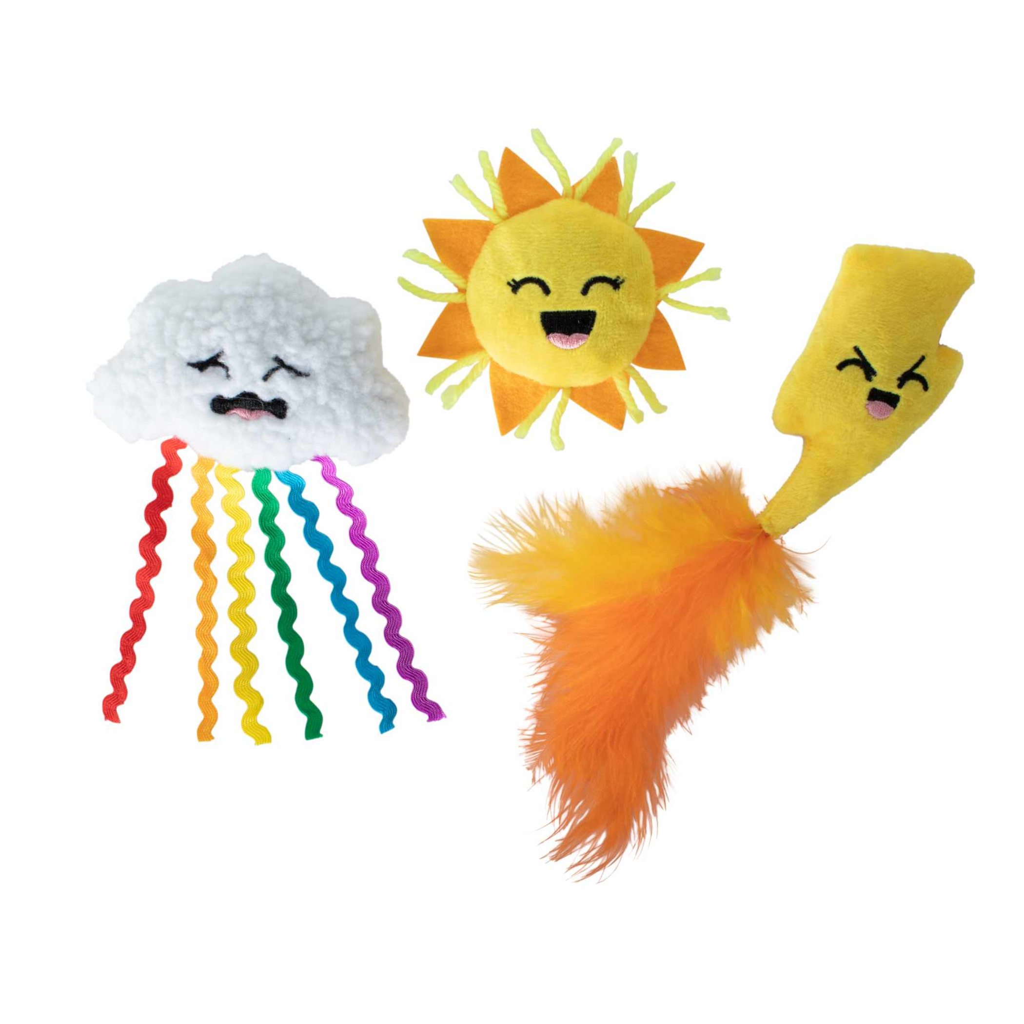 PetShop by Fringe Studio Purr-fect Weather Cat Toy Set 3pc Image 1