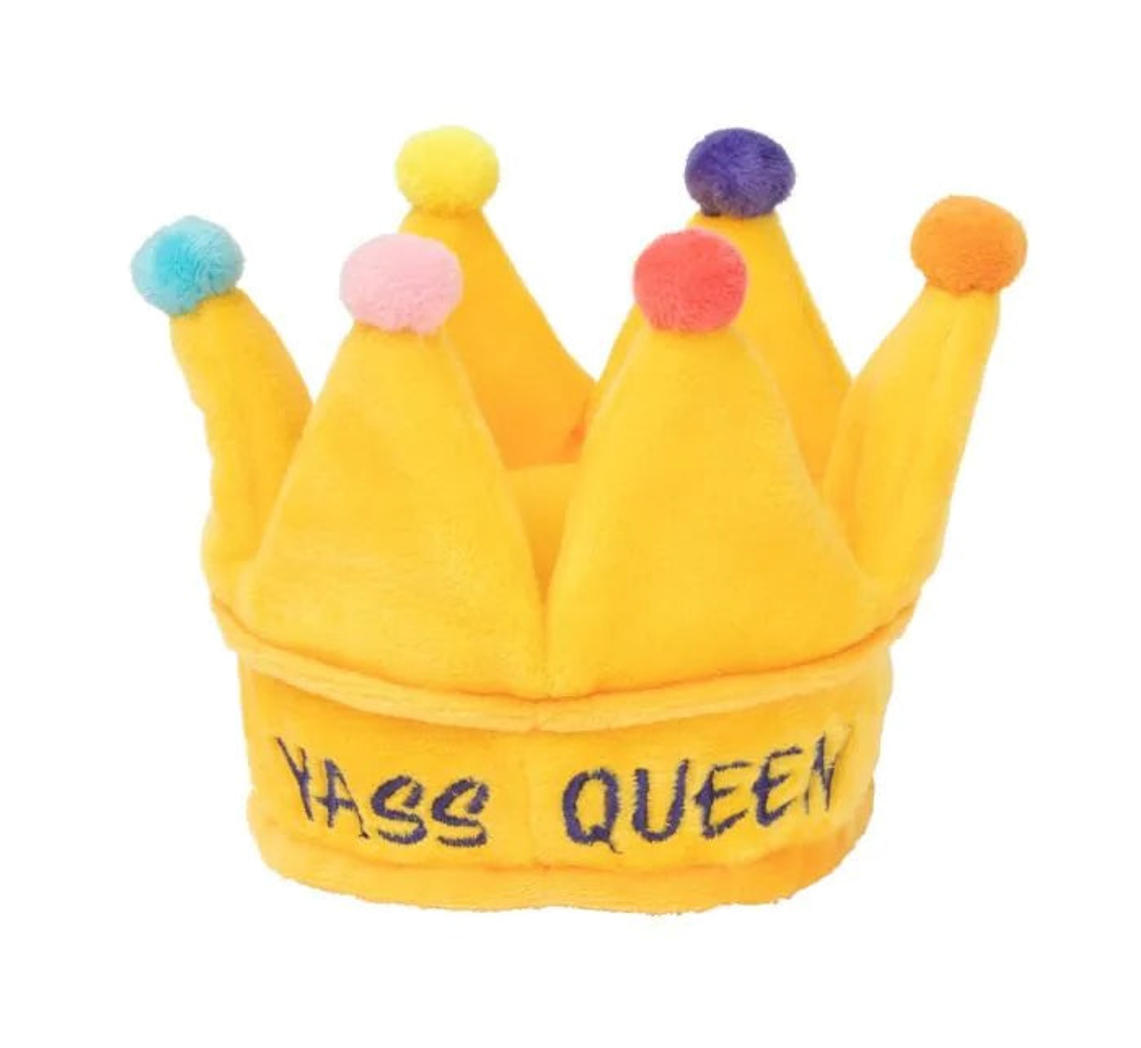 FuzzYard Yass Queen Crown Plush Dog Toy Image 1