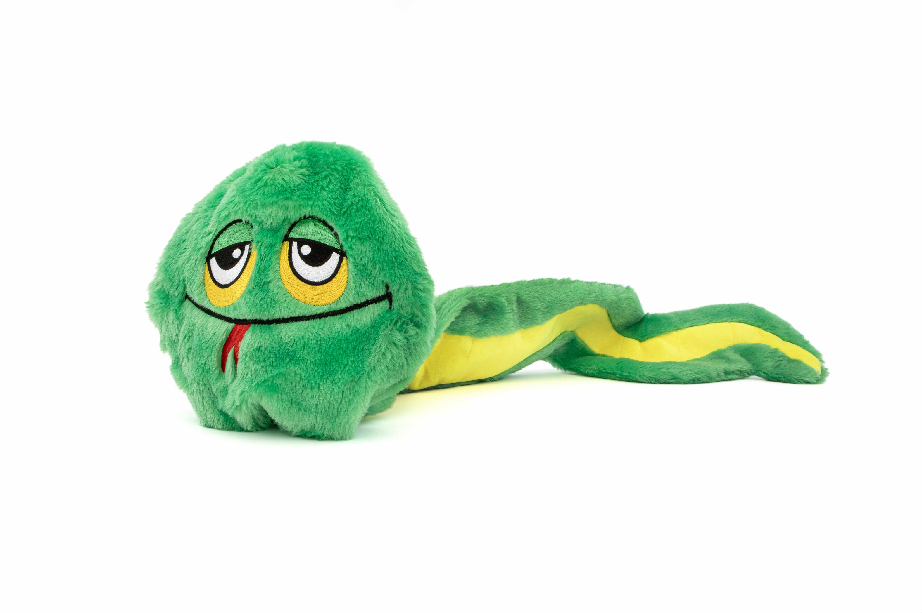 GURU Pet Company Hide-A-Tail Green Snake Interactive Plush Dog Puzzle Toy Image 1