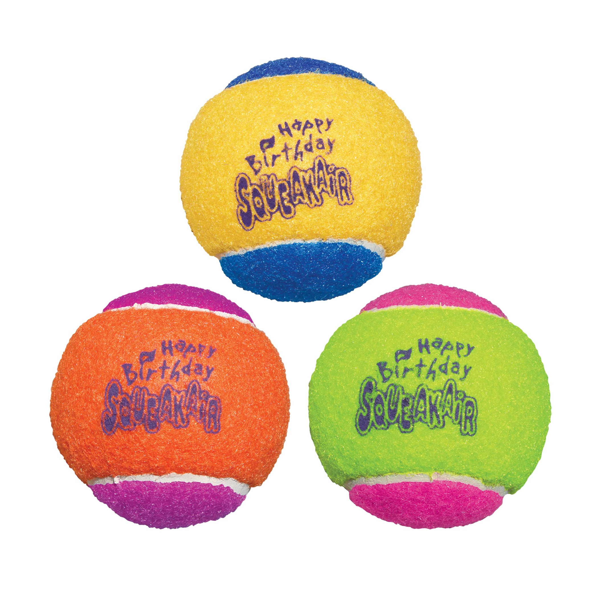 KONG(R) SqueakAir(R) Birthday Balls Dog Fetch Toy Medium Image 1