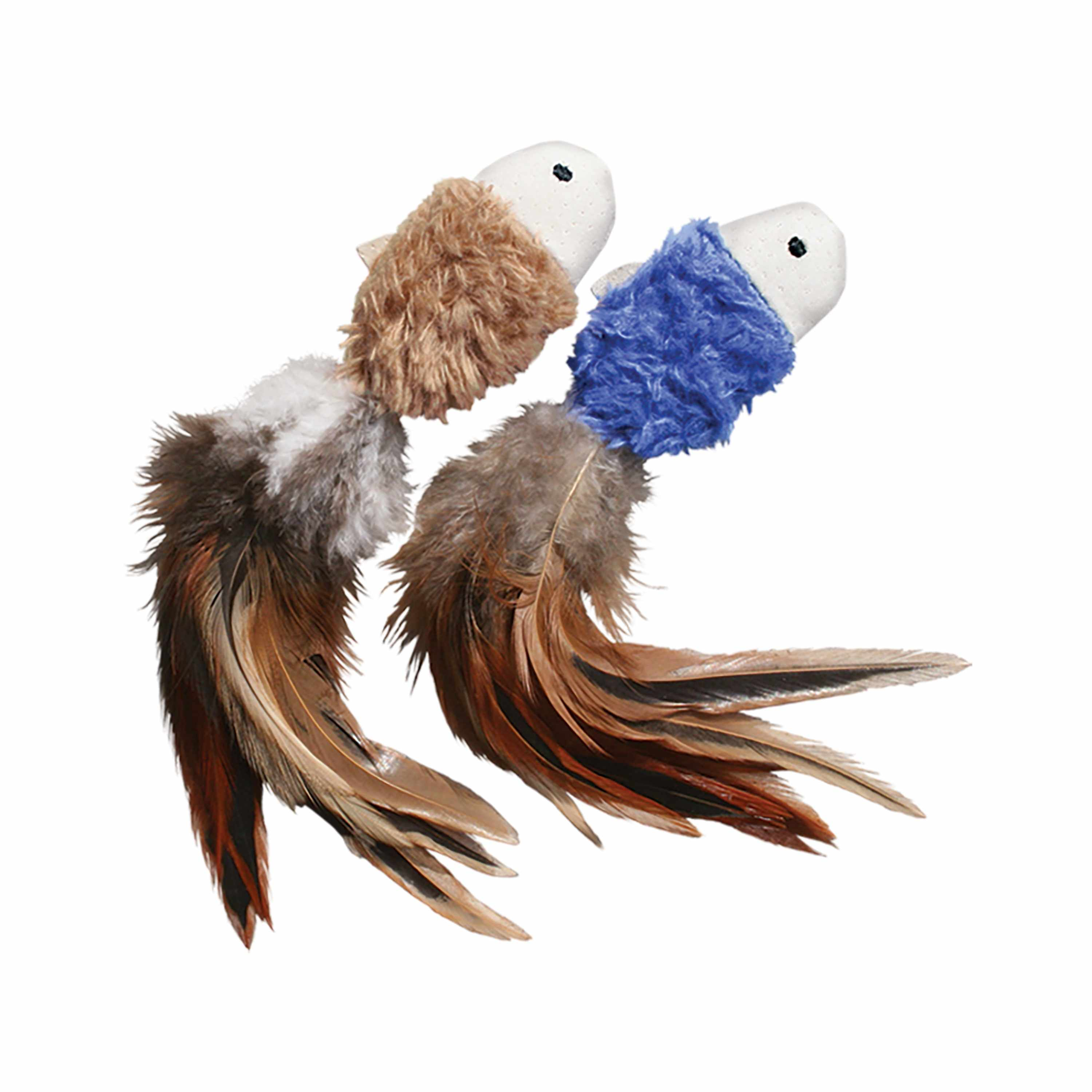 KONG(R) Naturals(R) Crinkle Fish Cat Toy 2pk Assorted Image 1