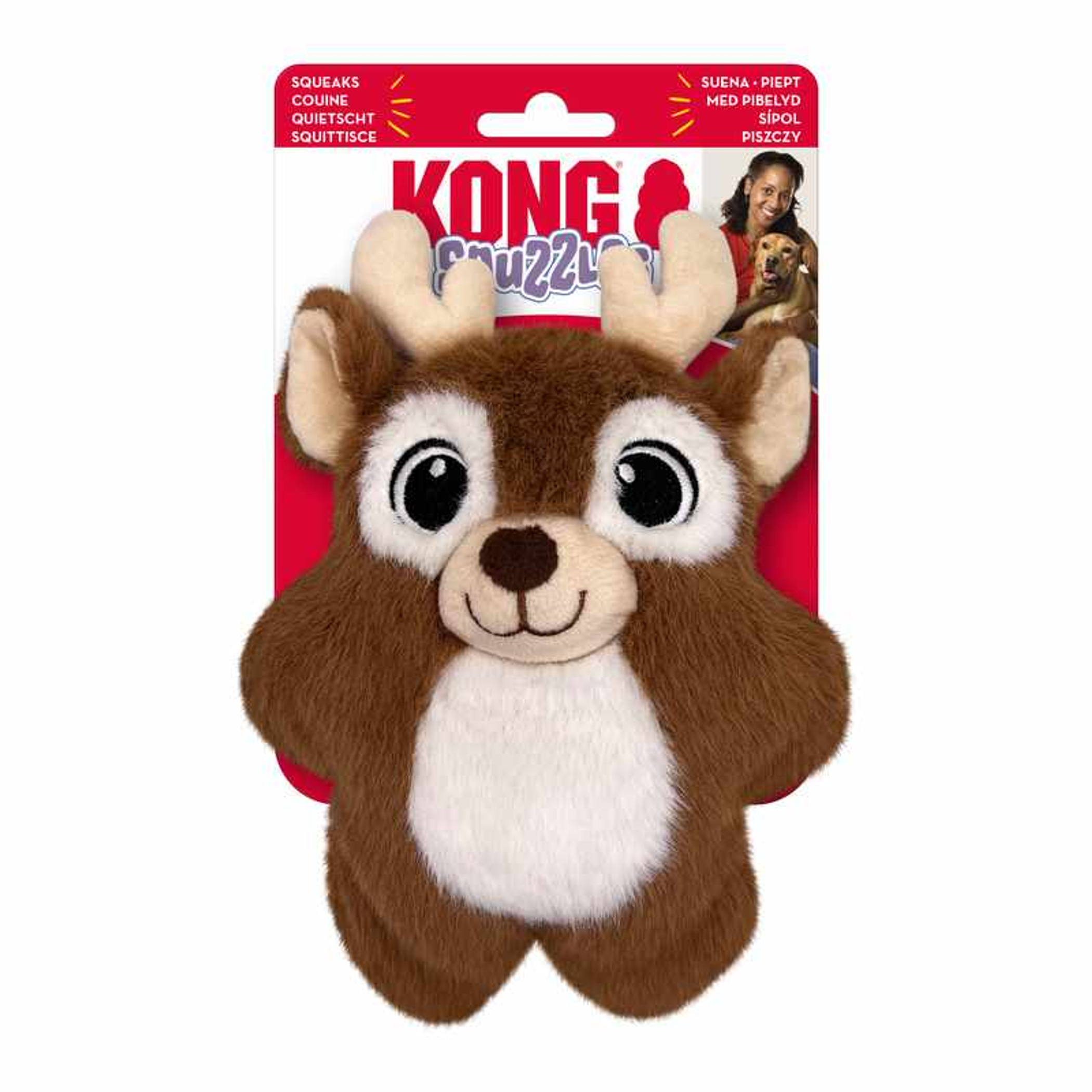 KONG Holiday Snuzzles Reindeer Image 1