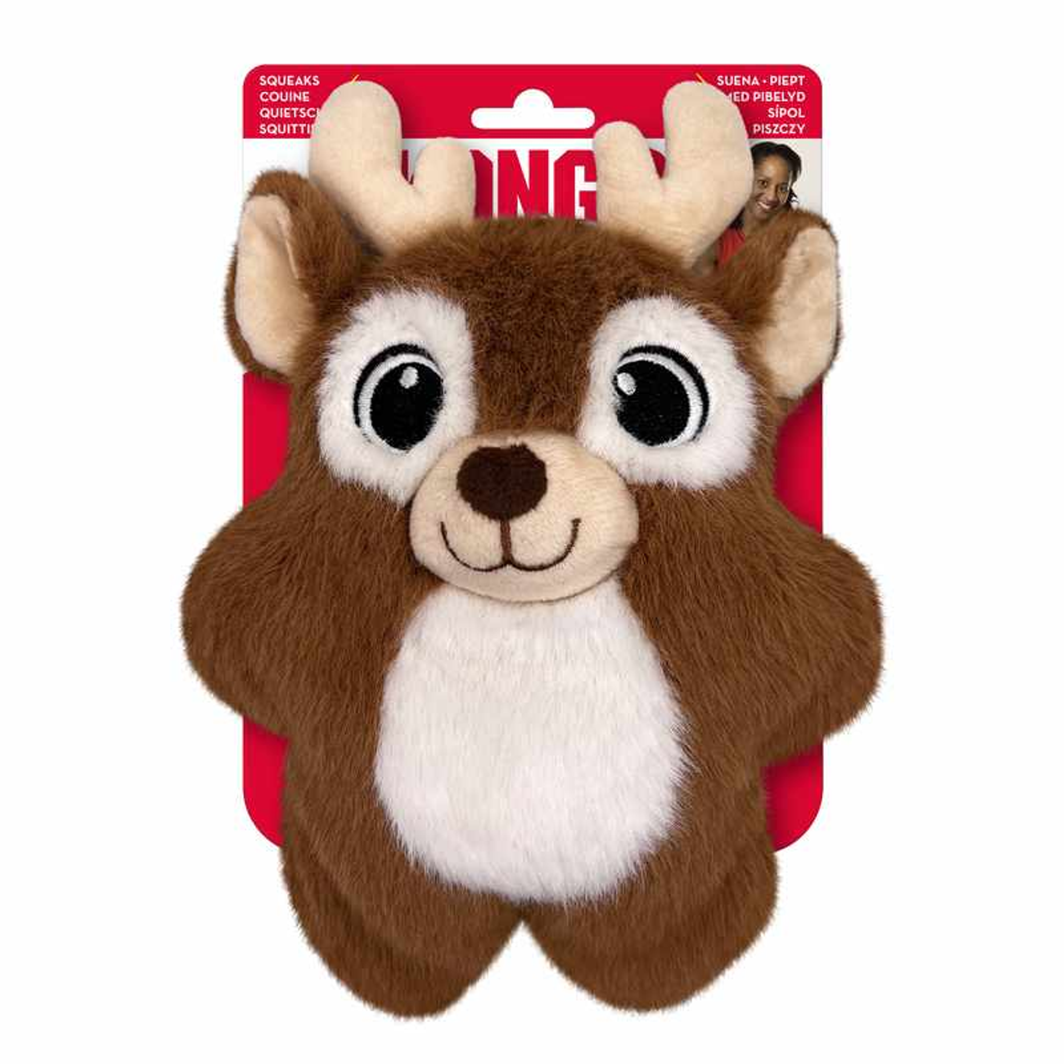 KONG Holiday Snuzzles Reindeer Image 1