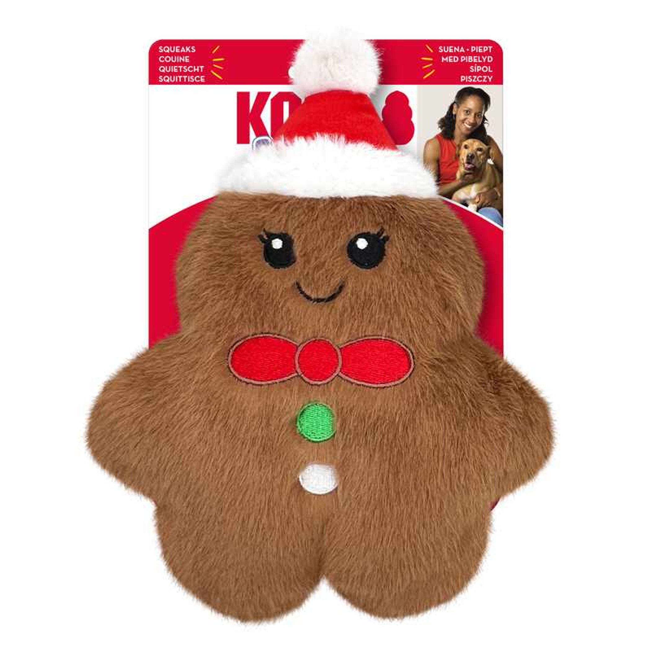 KONG Holiday Snuzzles Gingerbread Md Image 1