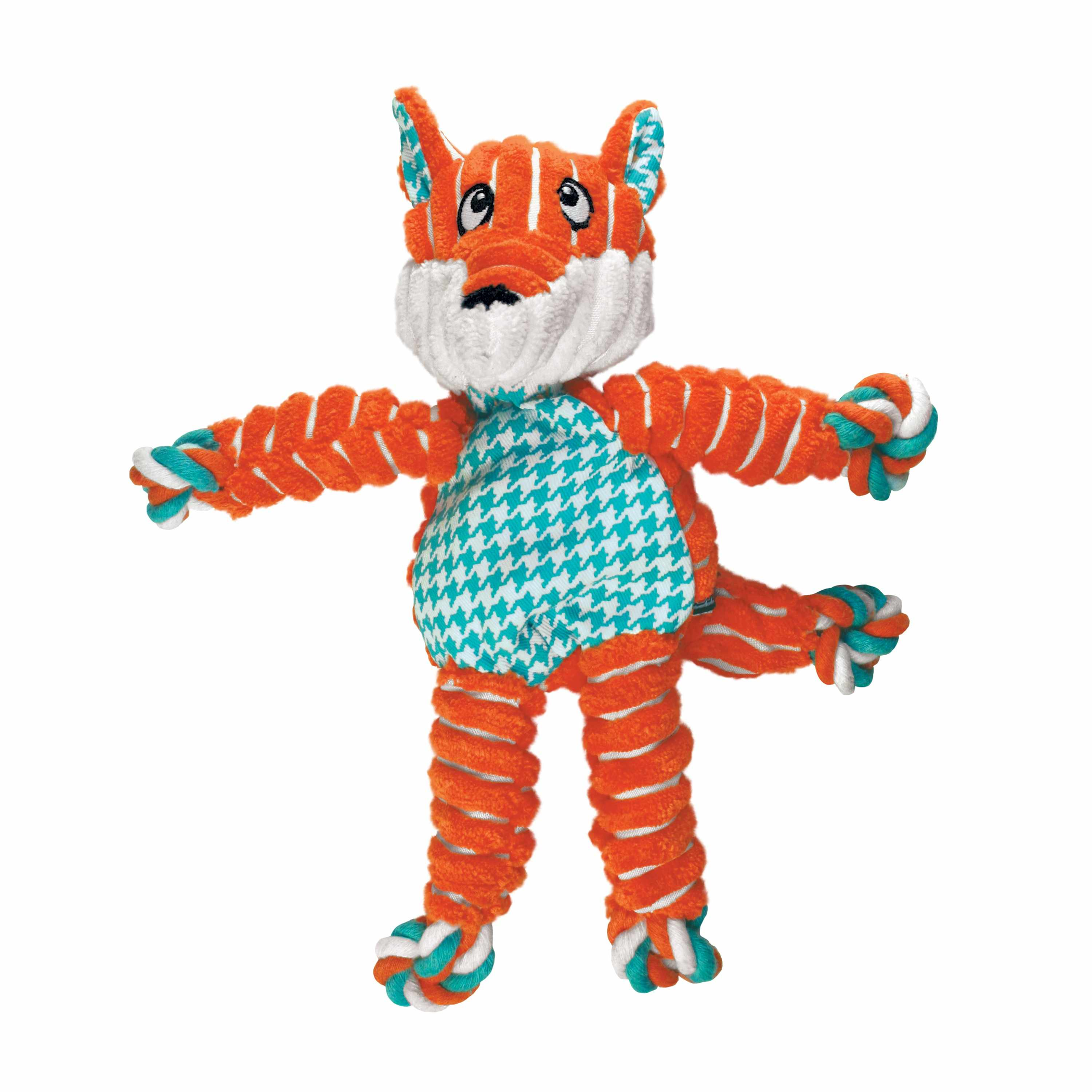 KONG(R) Floppy Knots Fox Dog Rope Toy Image 1