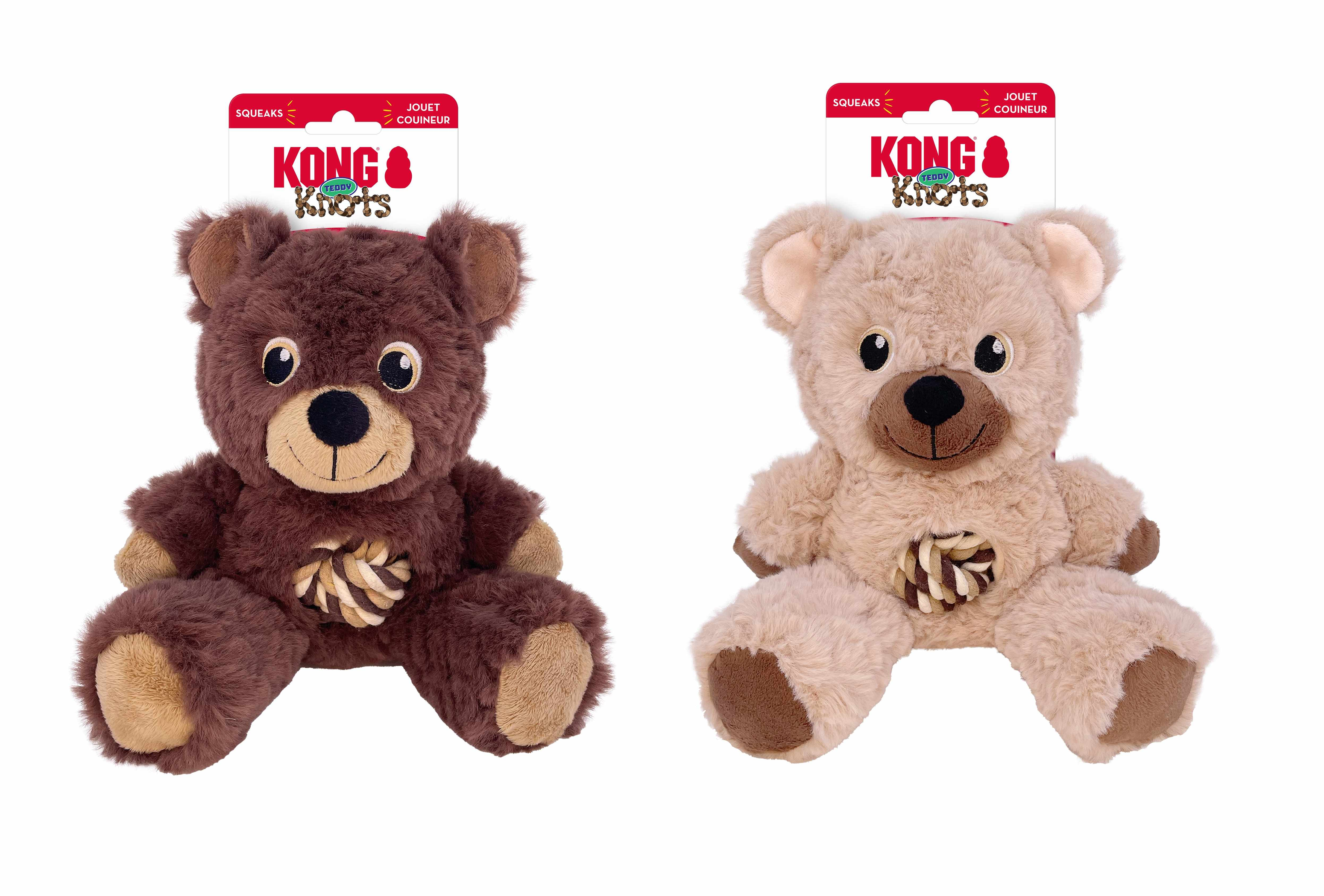 KONG(R) Knots Teddy Dog Rope Toy Assorted Image 1