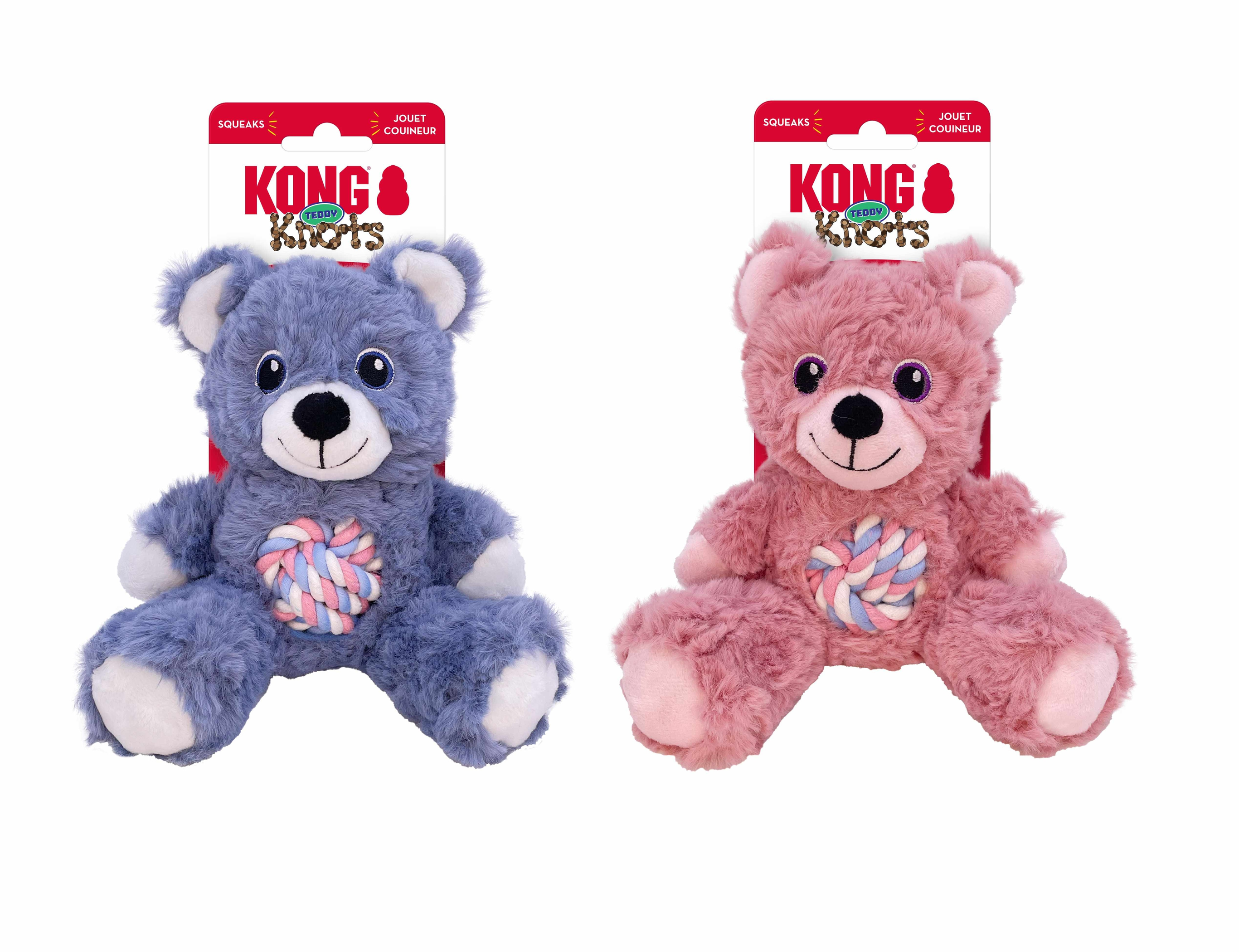 KONG(R) Knots Teddy Dog Rope Toy Assorted Image 1