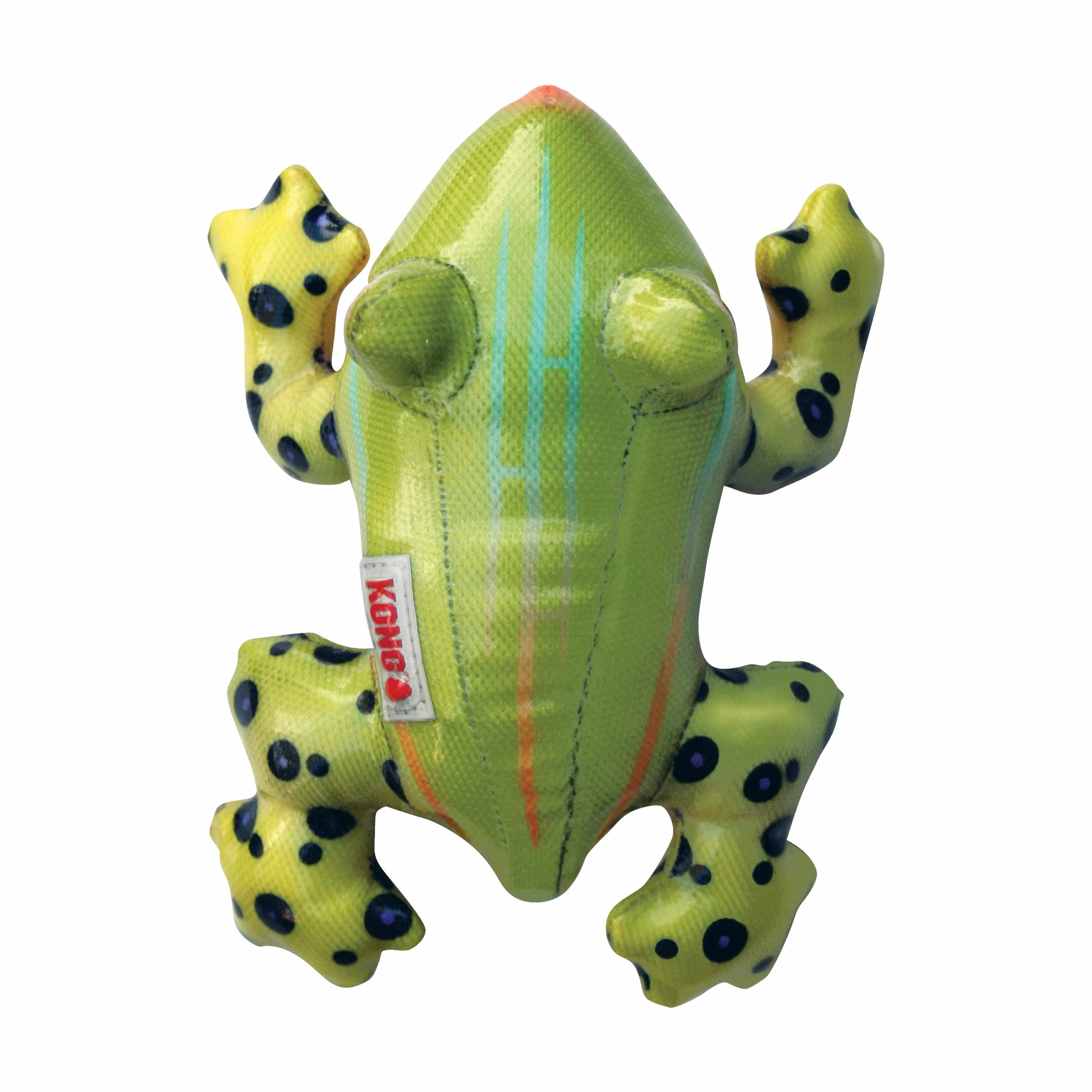 KONG(R) Shieldz Tropics Frog Dog Chew Toy Medium Image 1