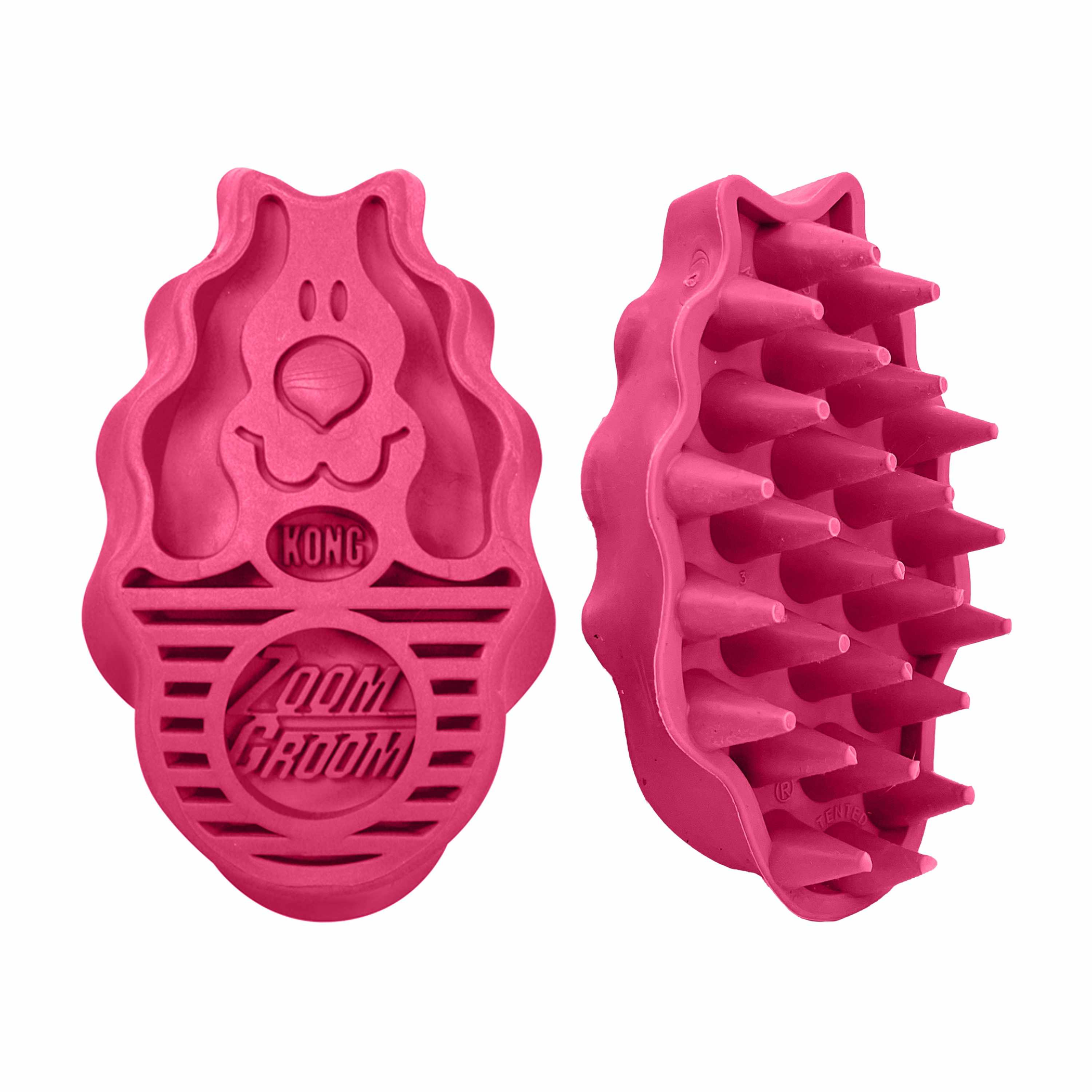 KONG(R) ZoomGroom(R) Raspberry Brush Large Image 1