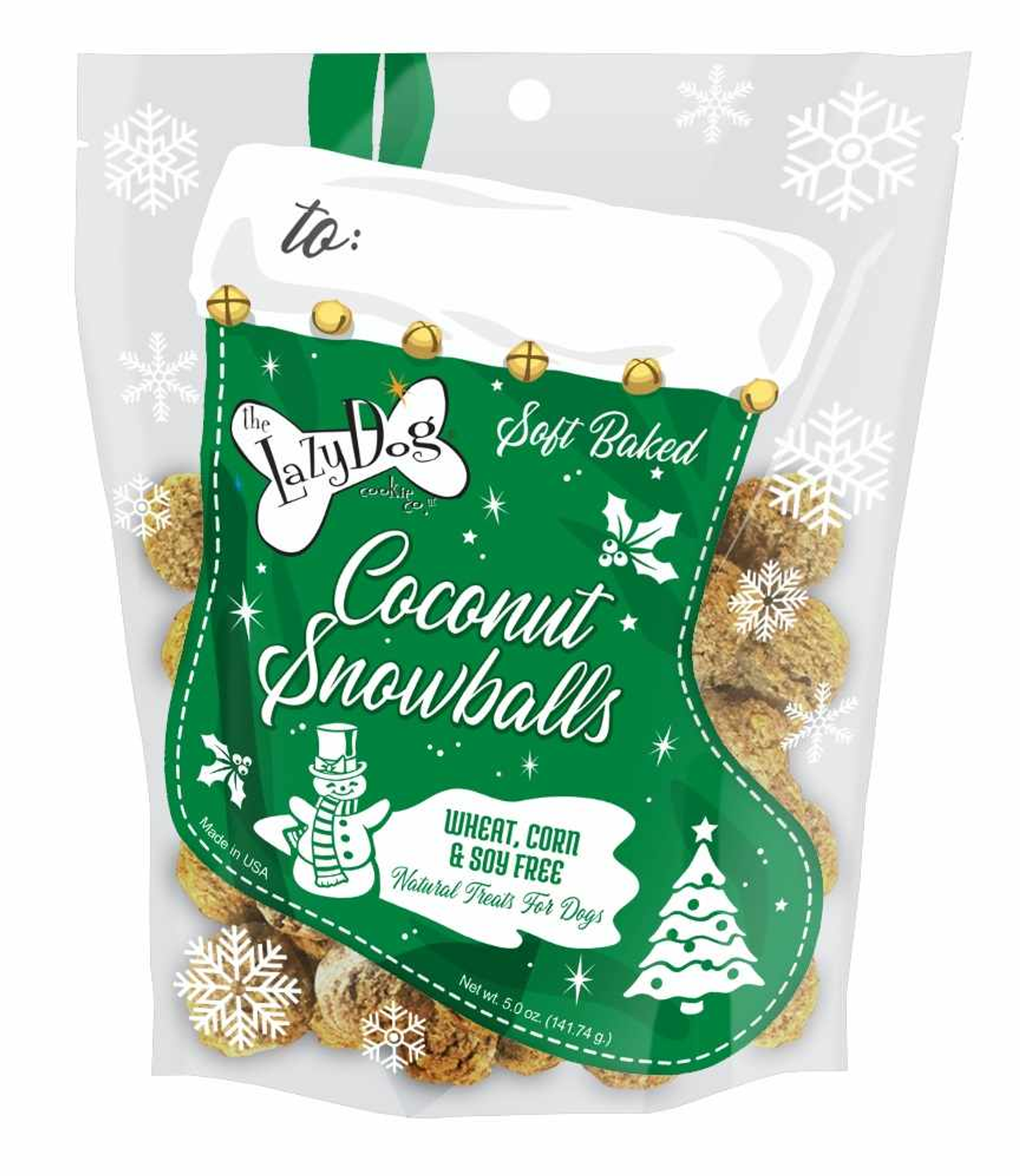 Lazy Dog Coconut Snowballs Stocking Image 1