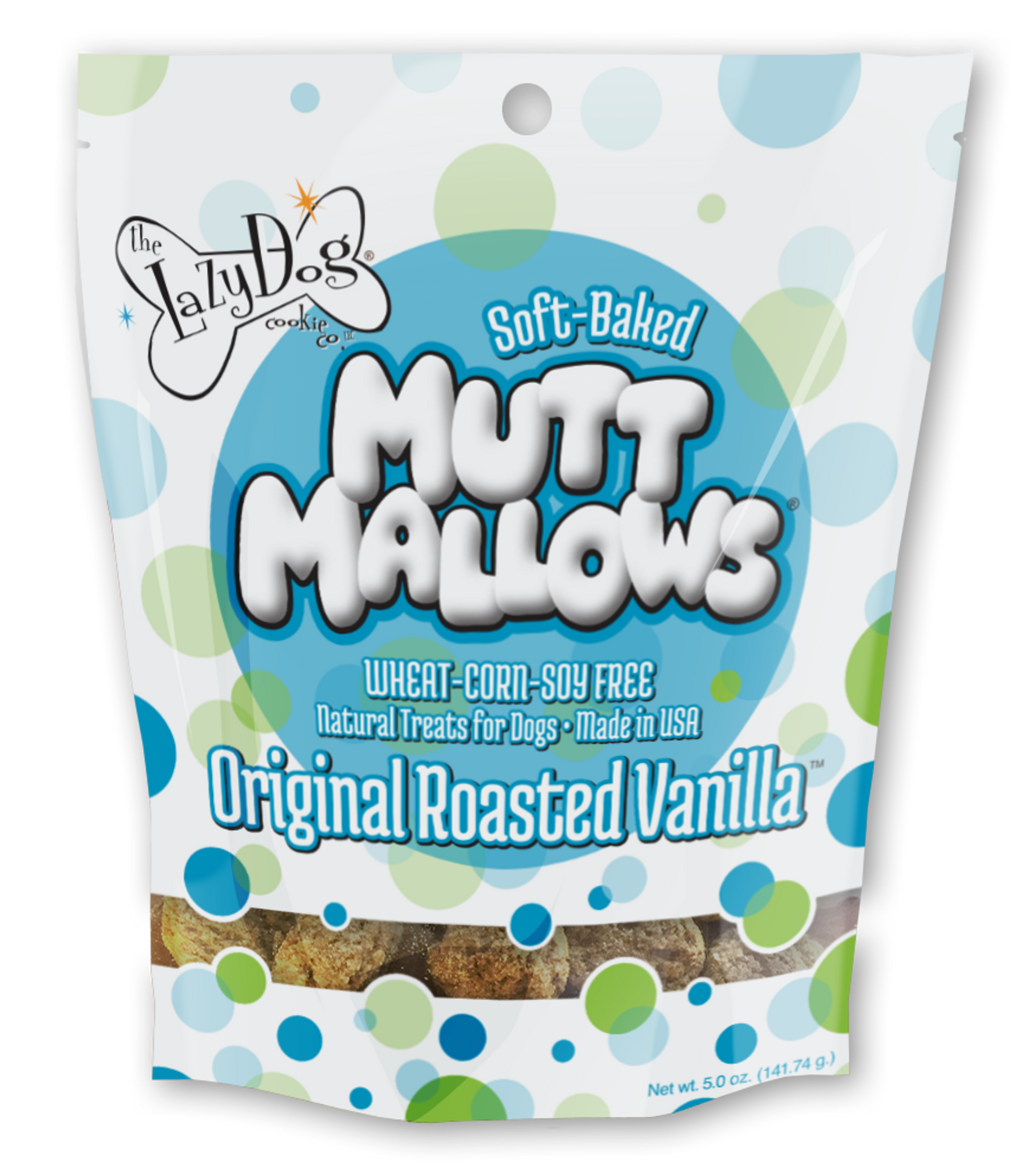 Lazy Dog Mutt Mallows Roasted Vanilla Dog Treat 5oz Image 1