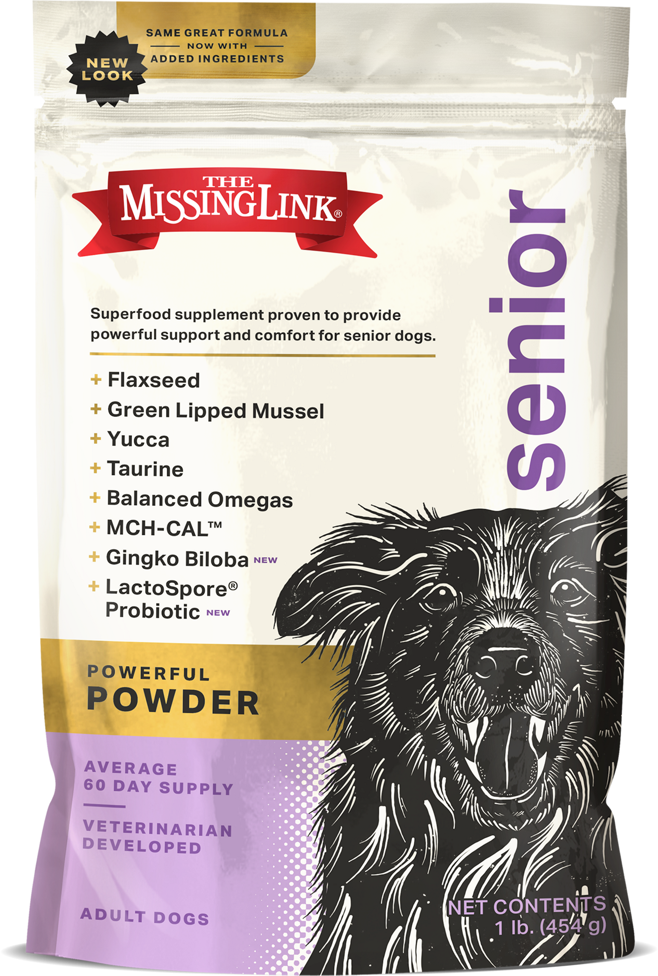 The Missing Link - Original Senior Formula Dog 1lb Image 1