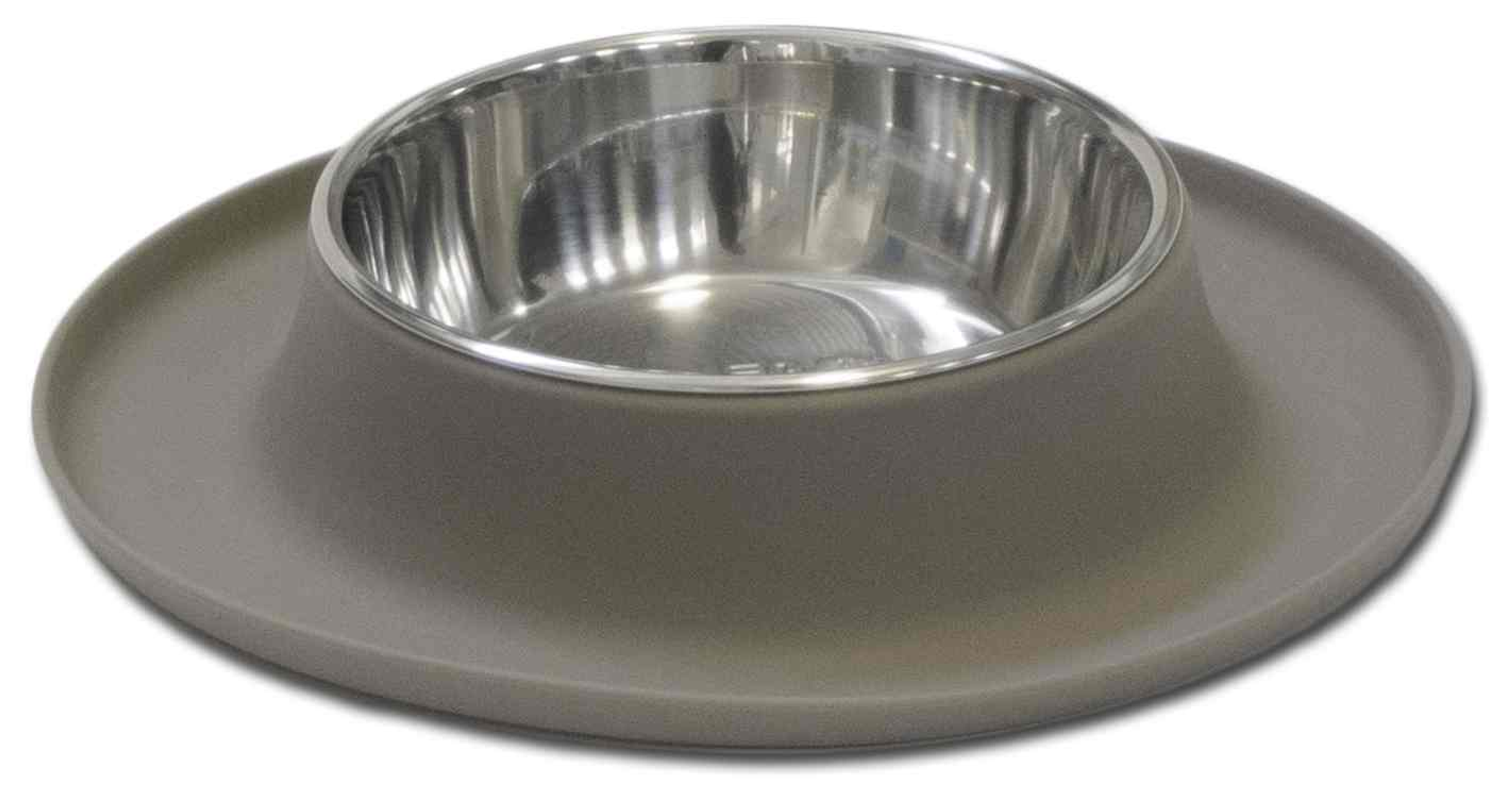 Messy Mutts Single Silicone Feeder Grey XL Image 1