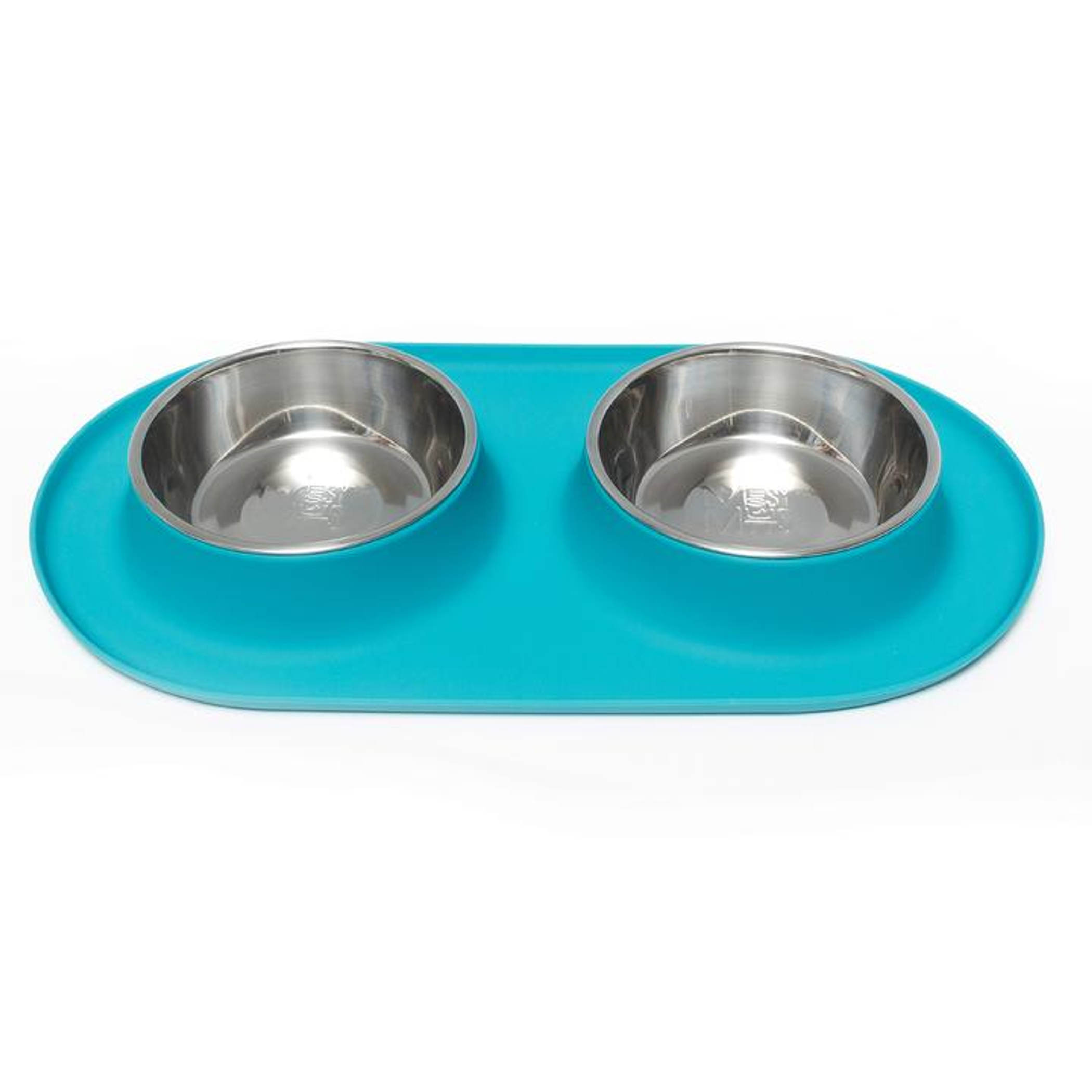 Messy Mutts Double Silicone Feeder with Stainless Bowls Image 1