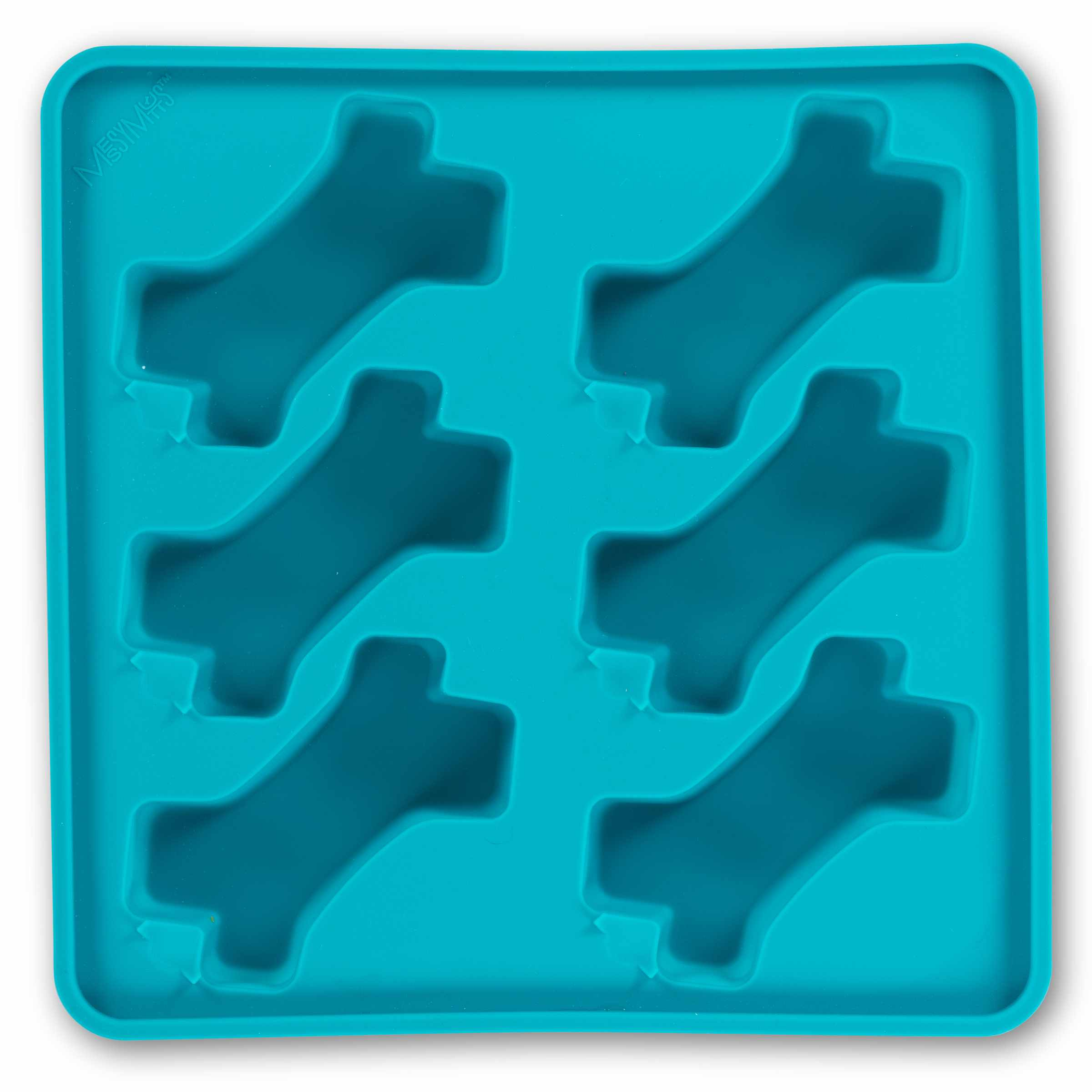 Messy Mutts Framed Silicone Popsicle Mold Bone Shape Image 1