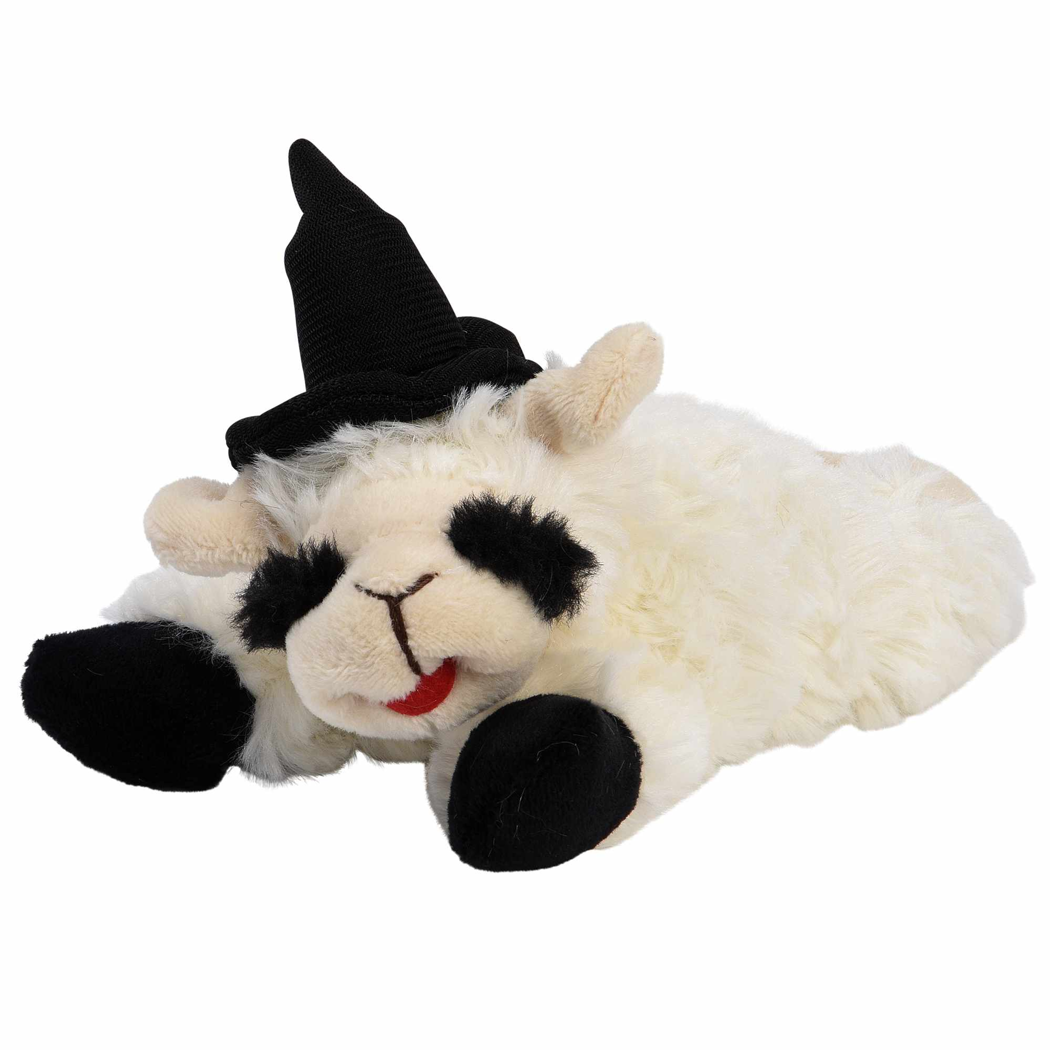 Multipet Halloween Lamb Chop 6.5 w/Black Hat & Paws Image 1