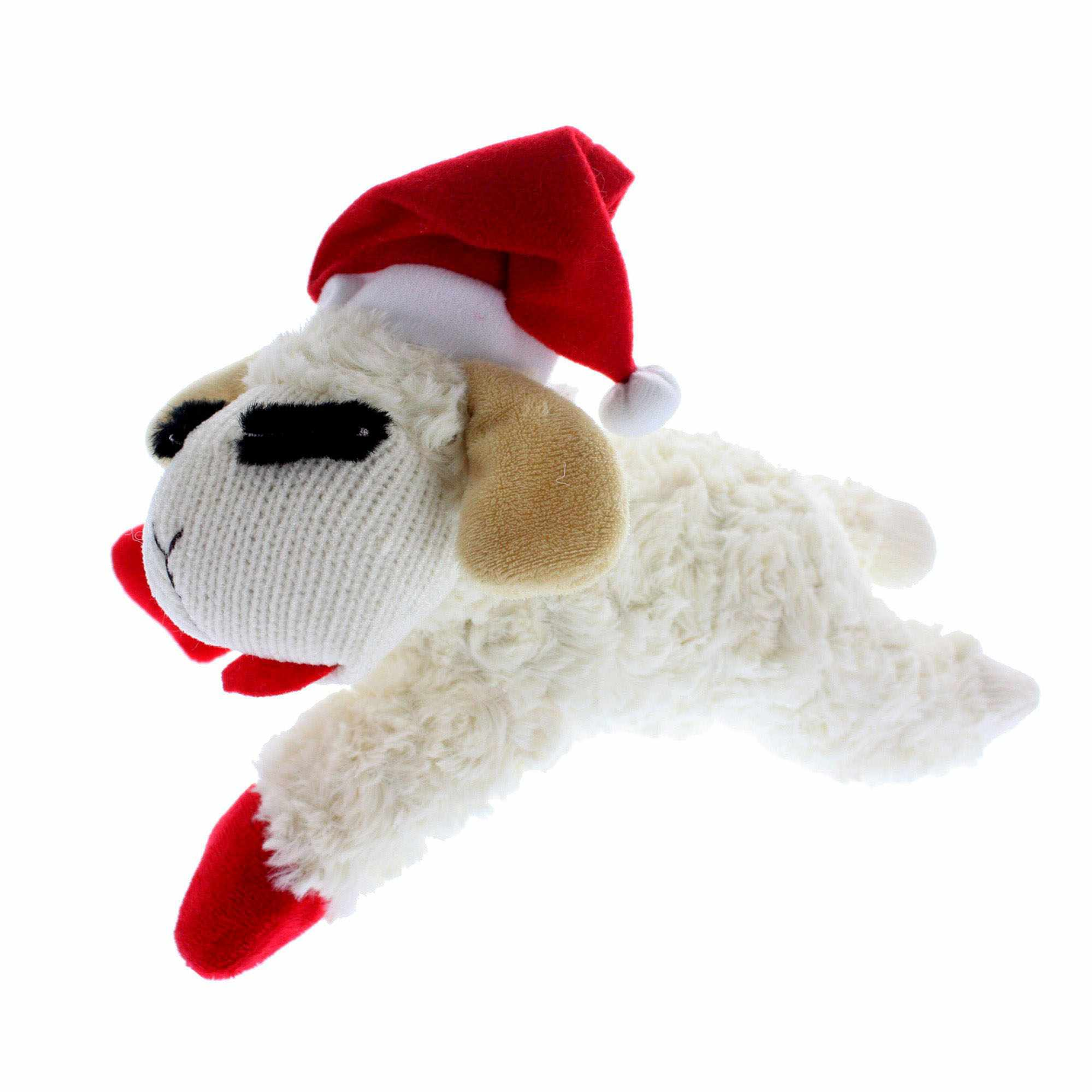 Multipet Holiday Lamb Chop w/ Santa Hat Image 1