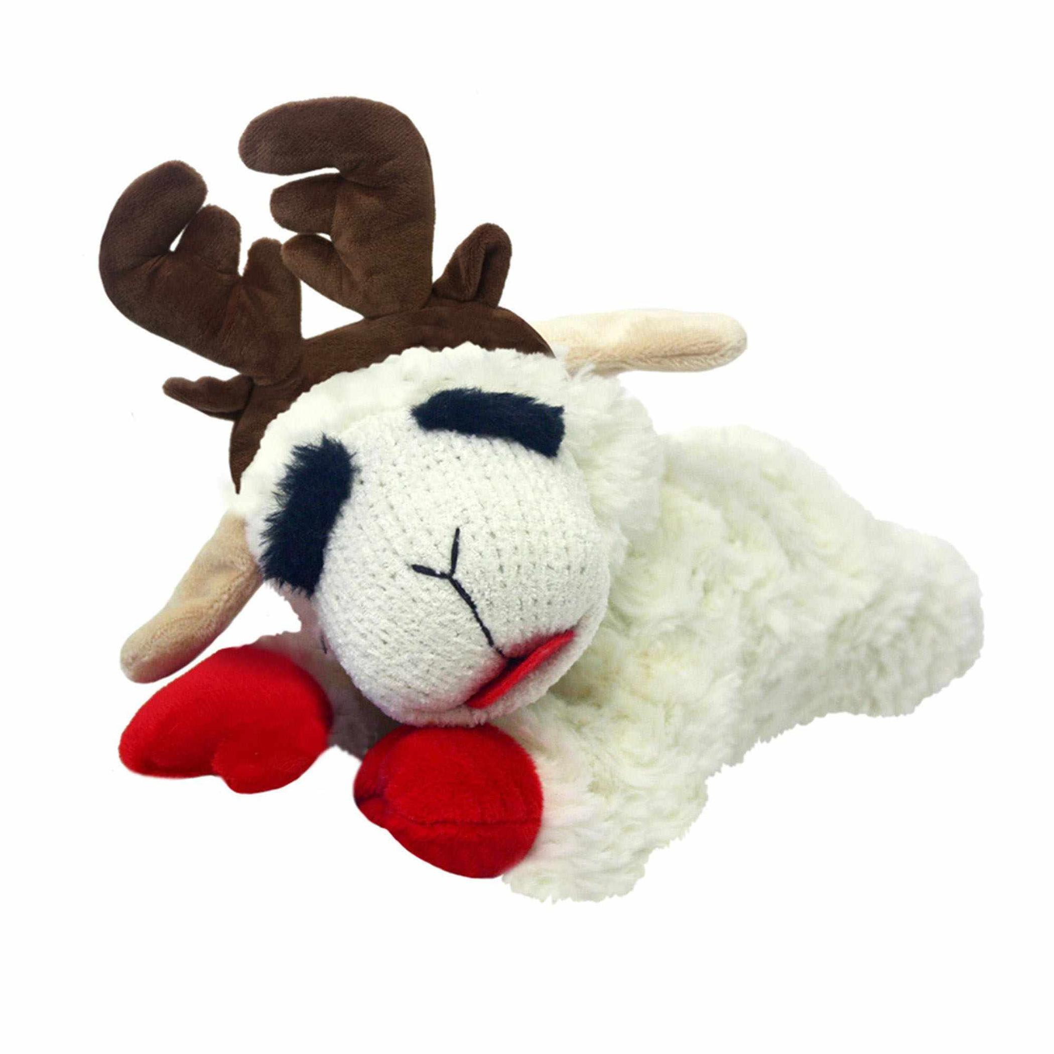 Multipet Holiday Lamb Chop w/Antlers Image 1