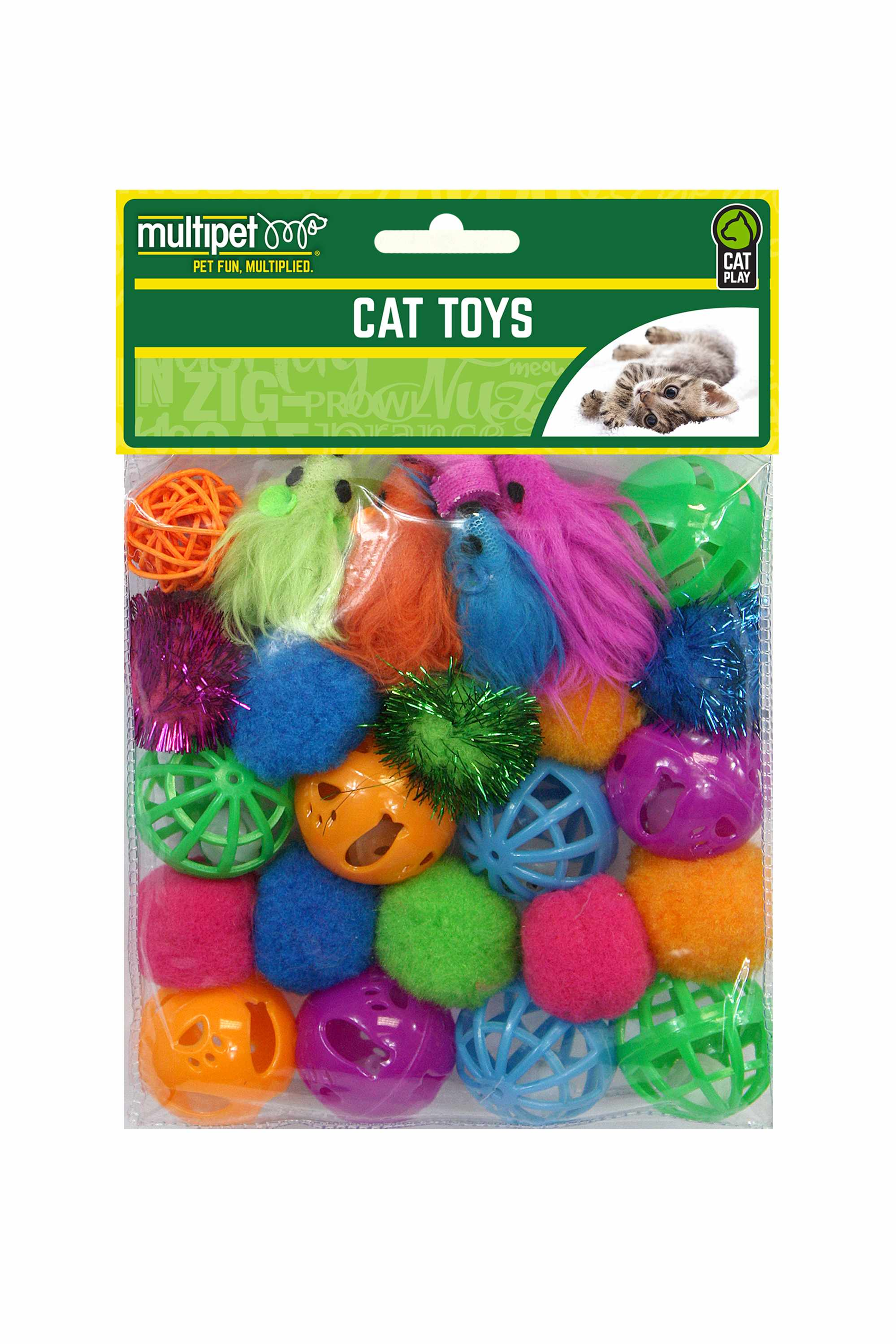 Multipet Cat Value Pack Toys 24pc Image 1