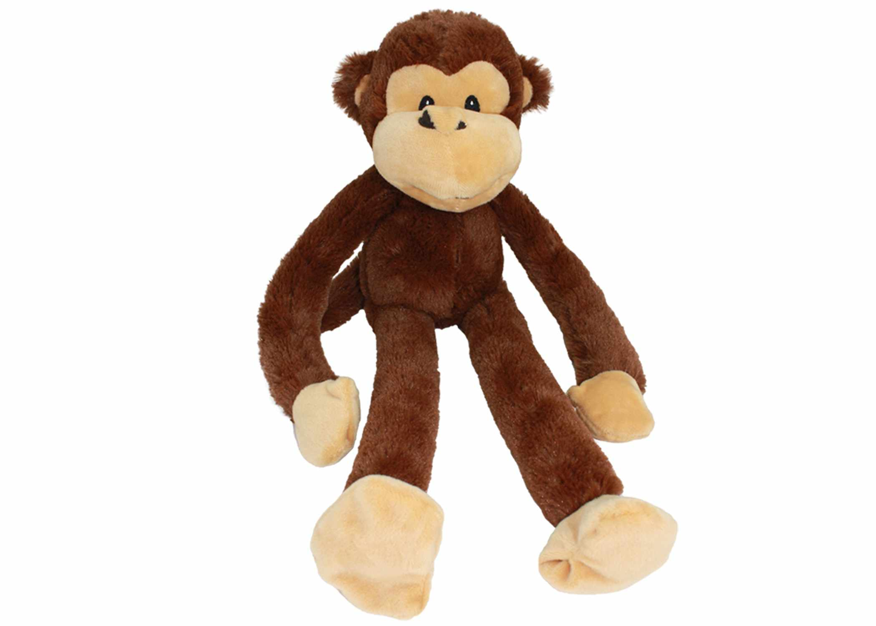 Multipet Swingin' Safari Monkey Plush Dog Toy 19