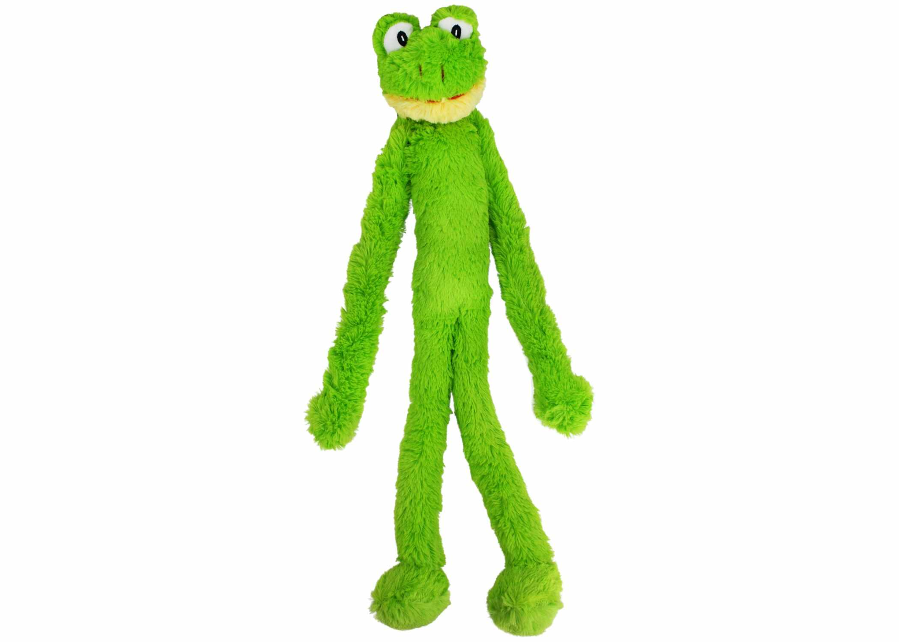 Multipet Swingin' Slevins(R) Frog Plush Pet Dog Toy 27