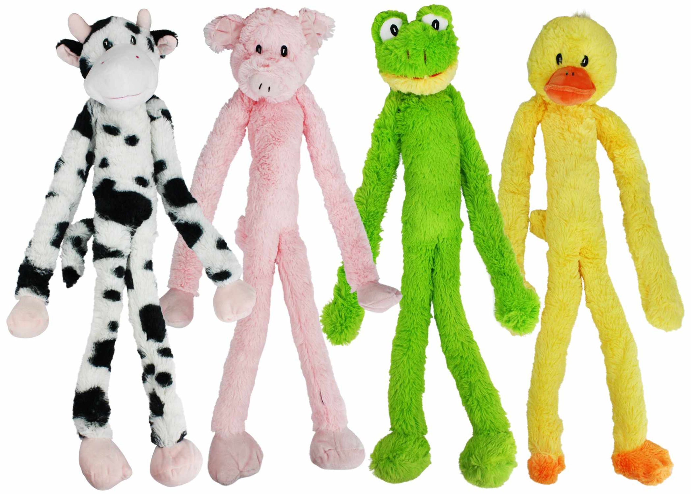 Multipet Minipet Swingin' Slevin Plush Dog Toy Assorted Animals 12