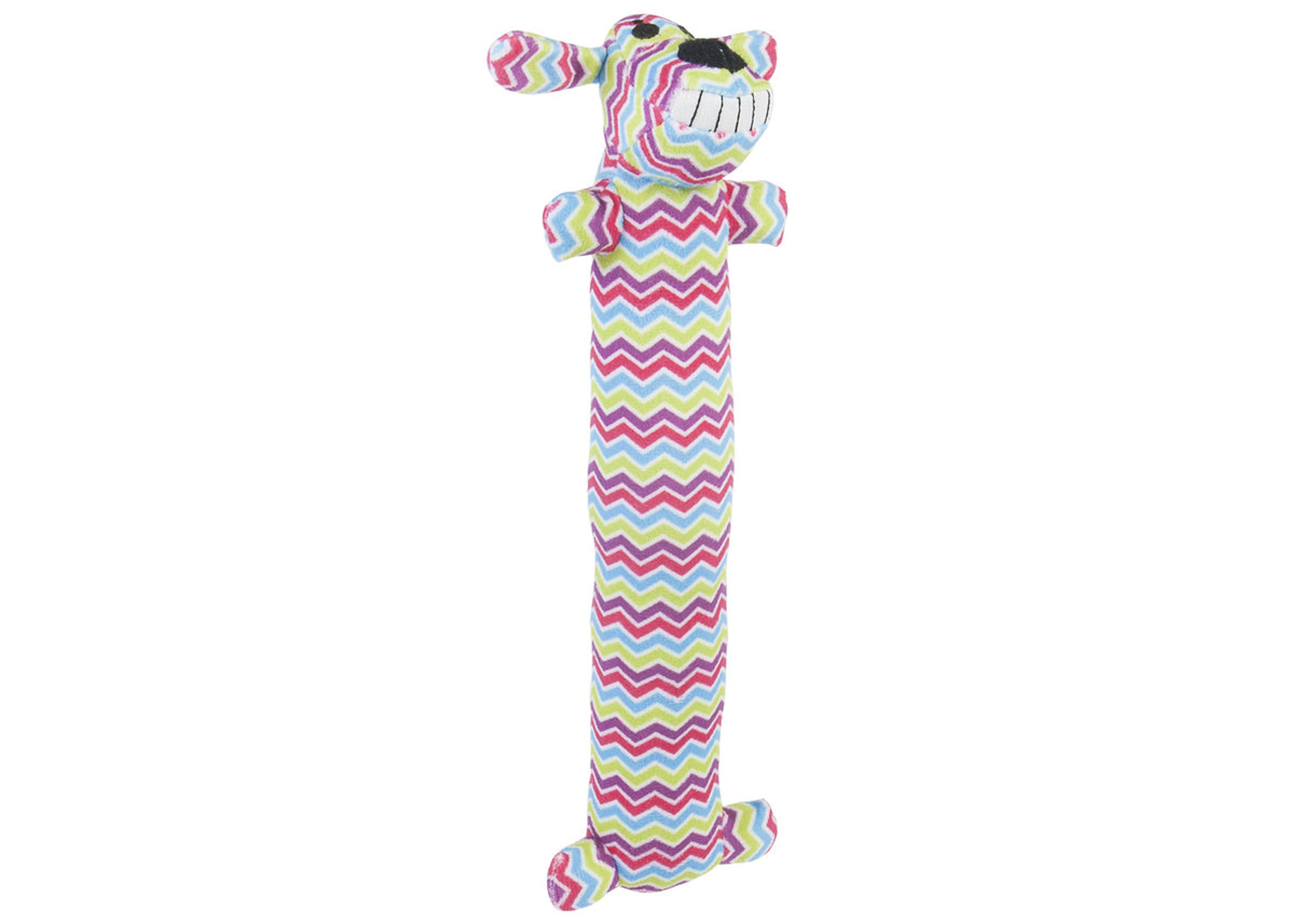 Multipet Spring Loofa Dog Plush Dog Toy Image 1