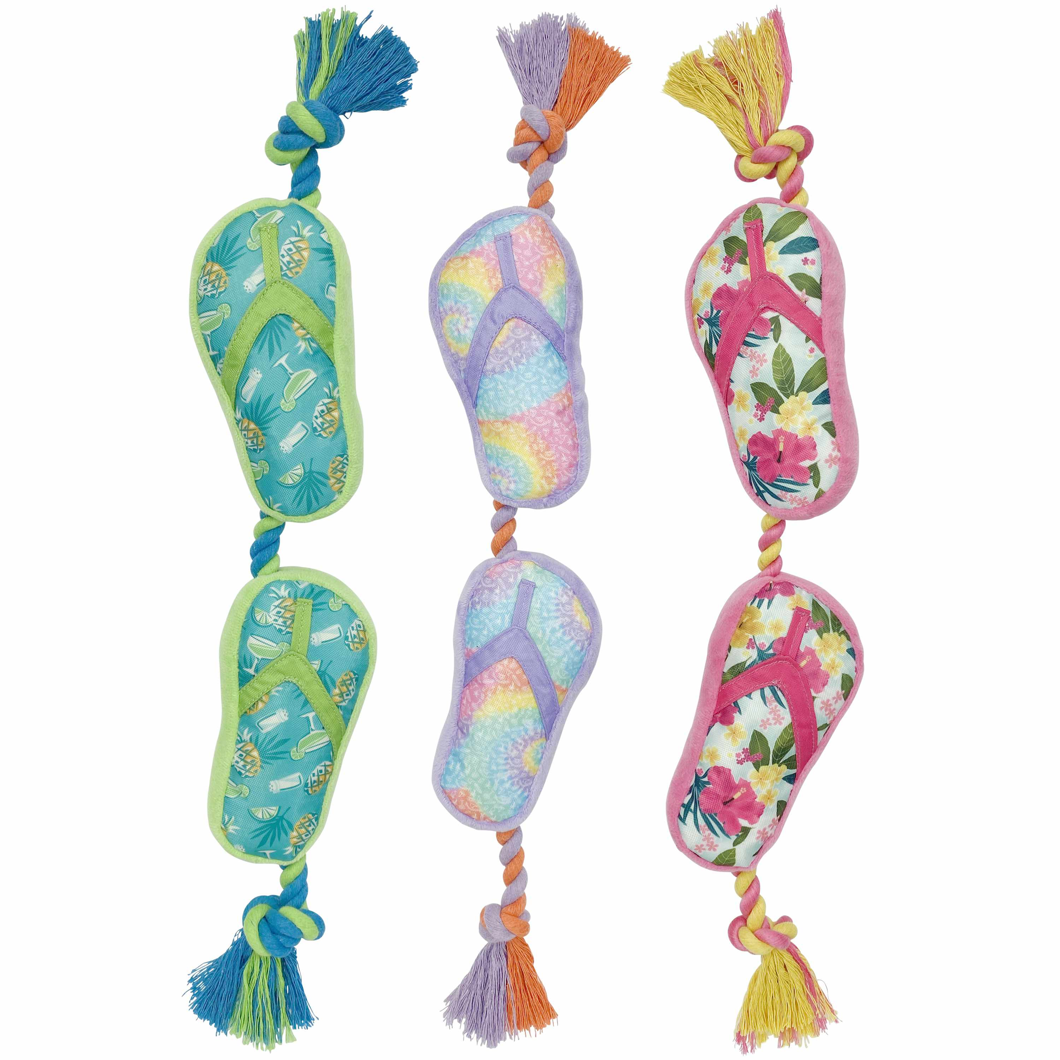 Multipet Margaritaville(R) Flip Flop Rope Dog Toy 18
