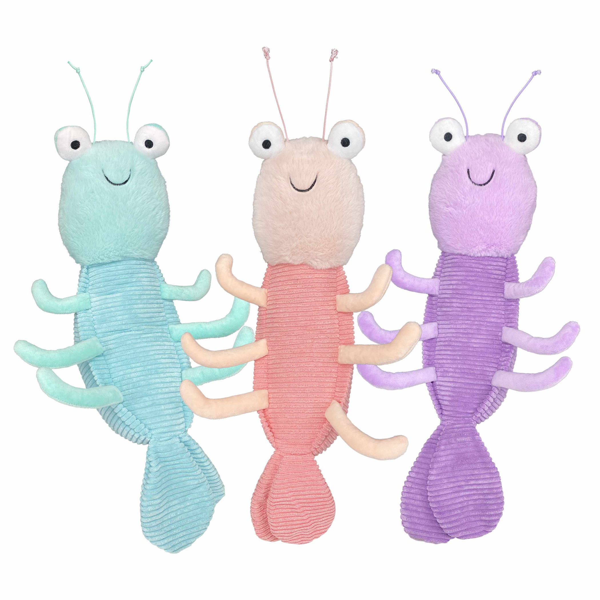 Multipet Margaritaville(R) Jumbo Shrimp Plush Dog Toy Assorted 20