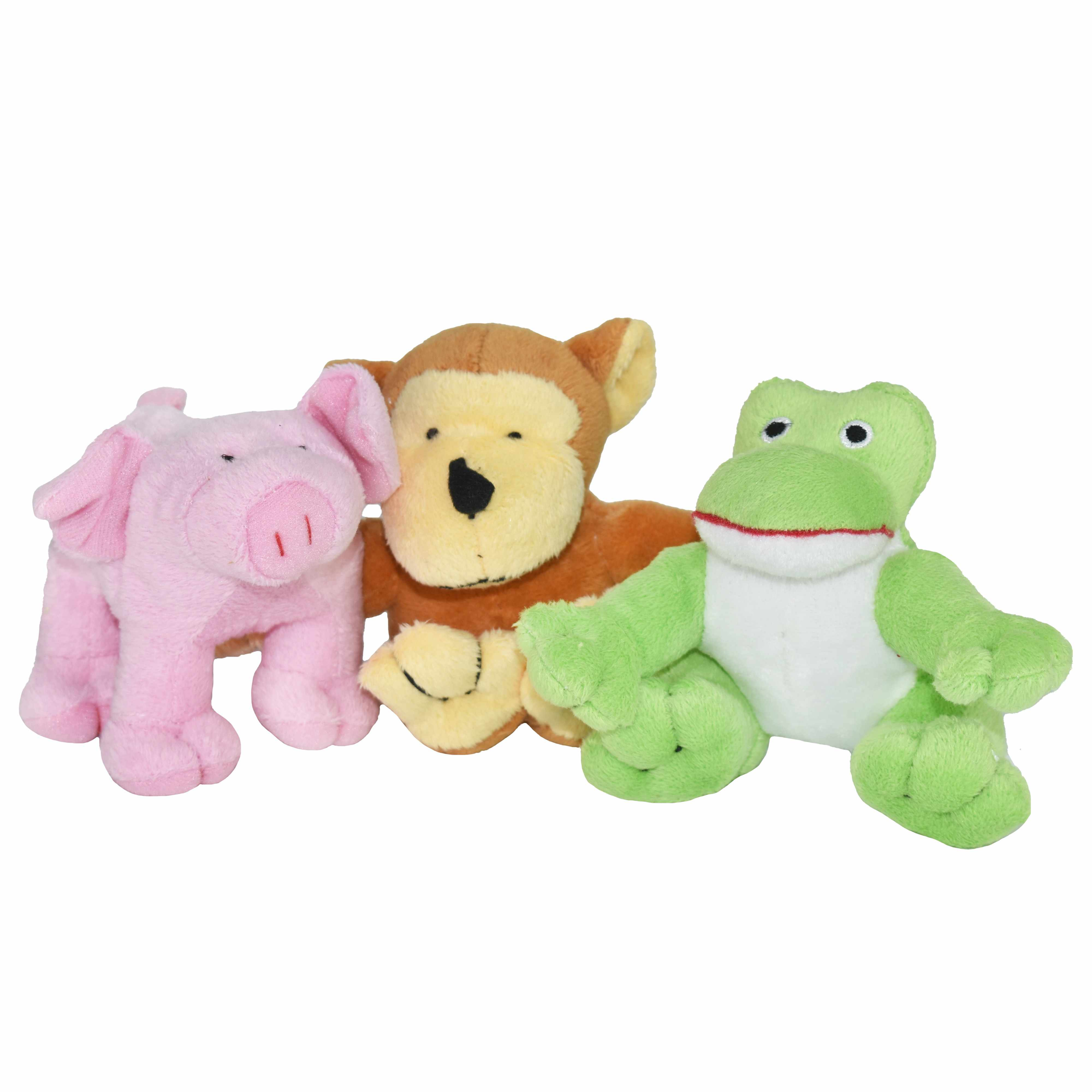 Multipet Puppy Buddies Plush Dog Toy Assorted Animals 5