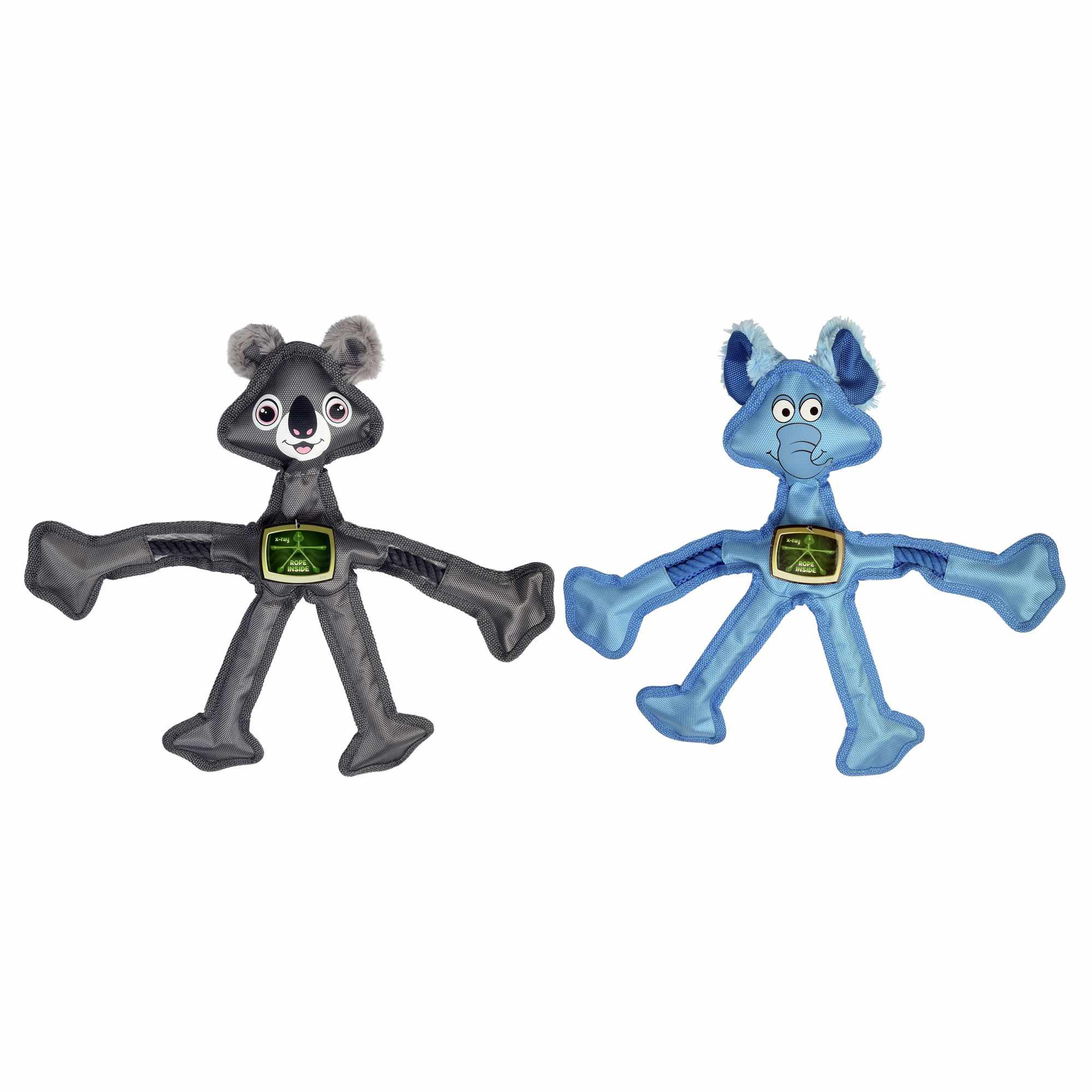Multipet Skeleropes Dog Chew Toy Assorted Animals 15