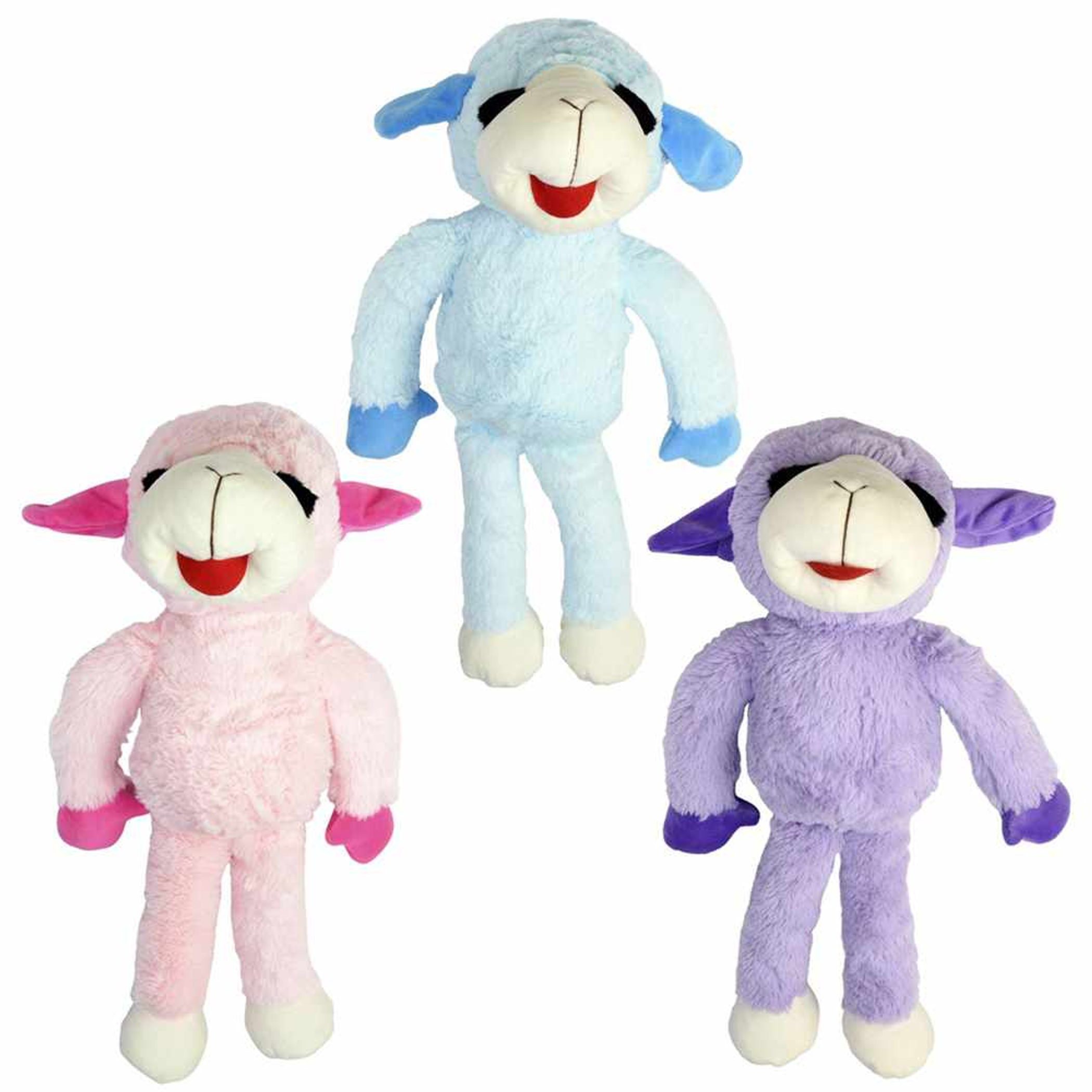 Pet Envy Floppy Lamb Chop Plush Dog Toy Assorted Colors Image 1