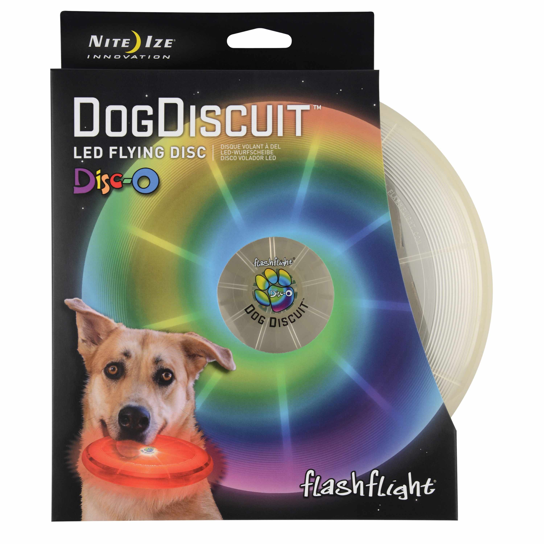Nite Ize Flashflight Dog Discuit LED Flying Disc - Disc-O Image 1