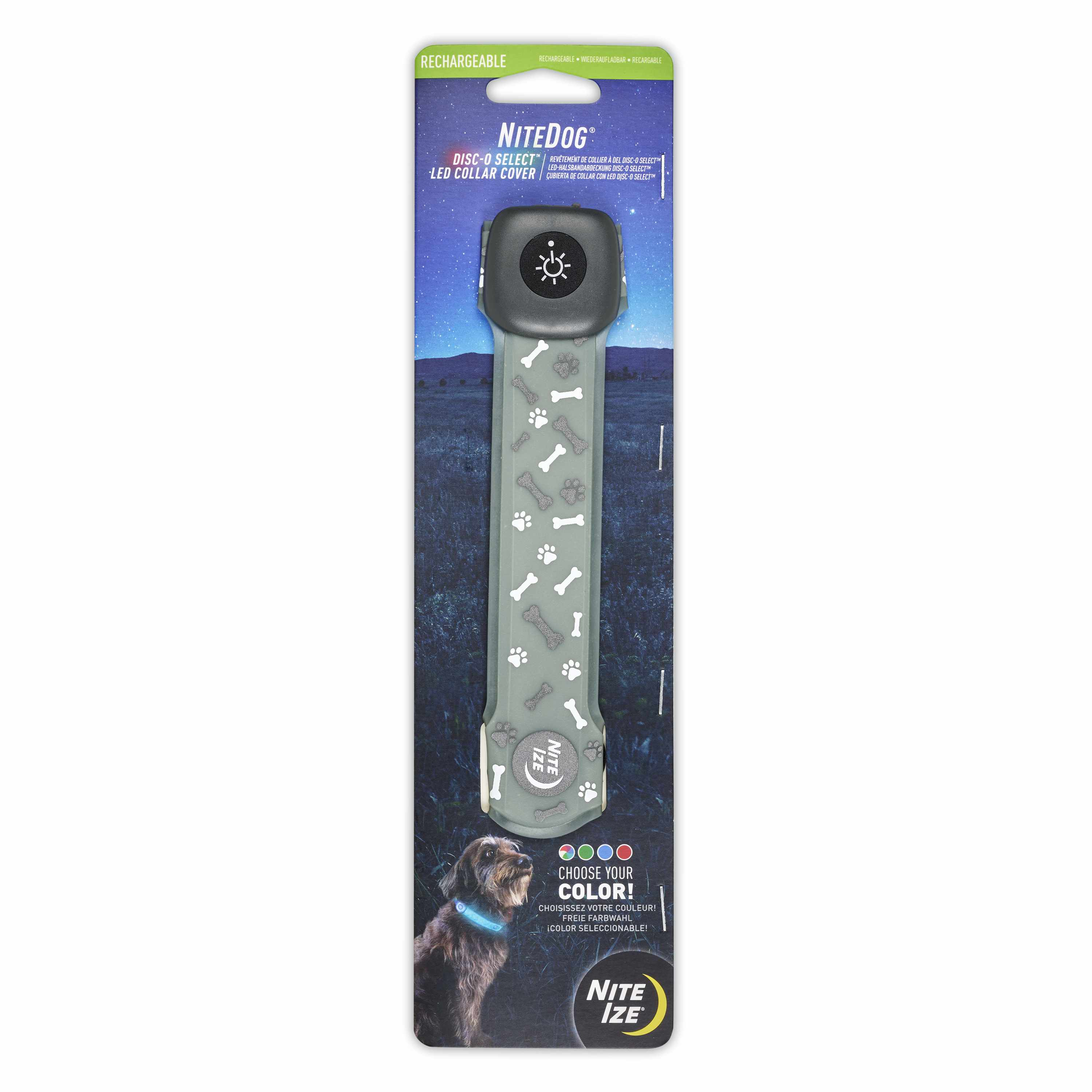 Nite Ize NiteDog(R) Rechargeable LED Collar Cover - Disc-O Select(TM) Image 1