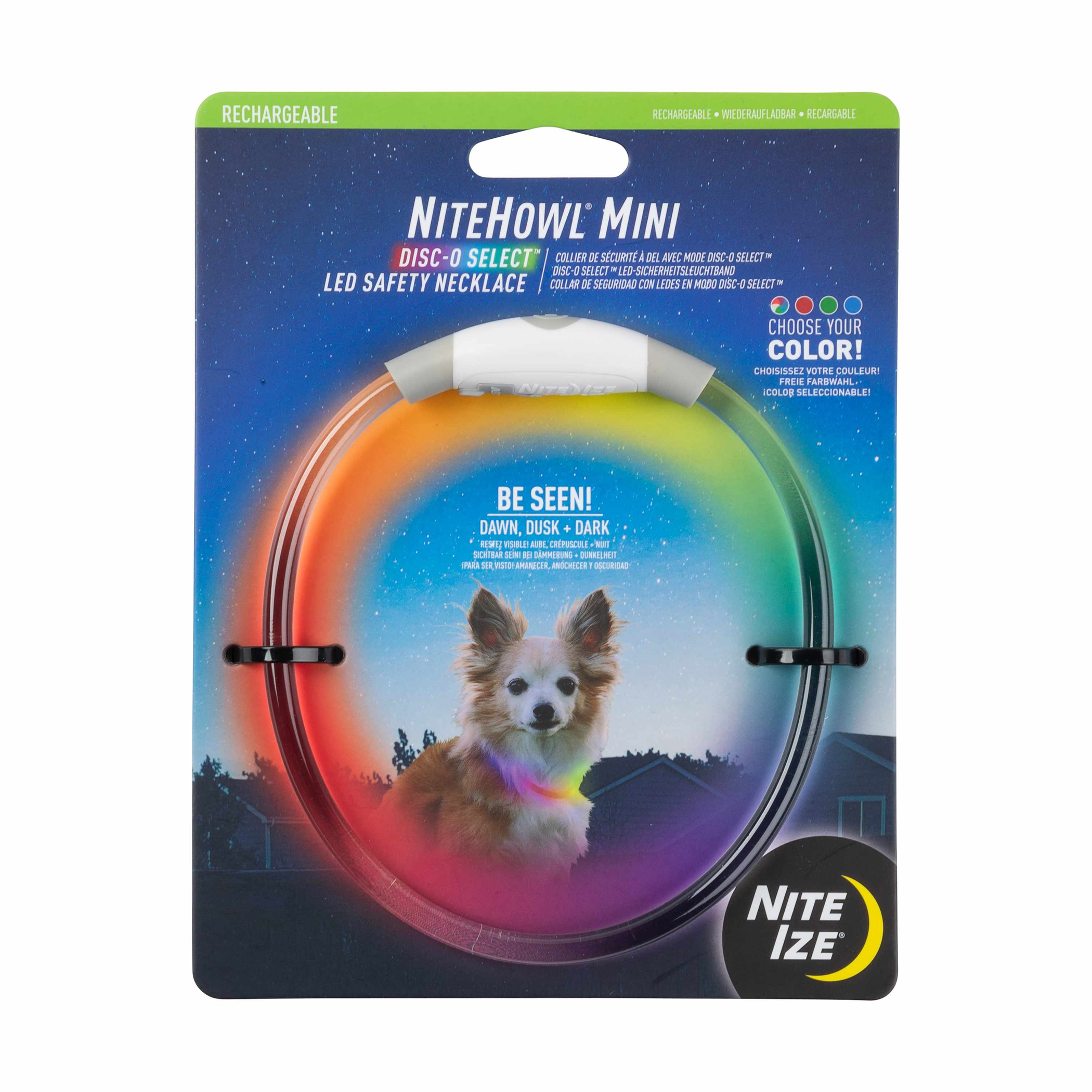 Nite Ize NiteHowl(R) Mini Rechargeable LED Safety Necklace - Disc-O Select(TM) Image 1