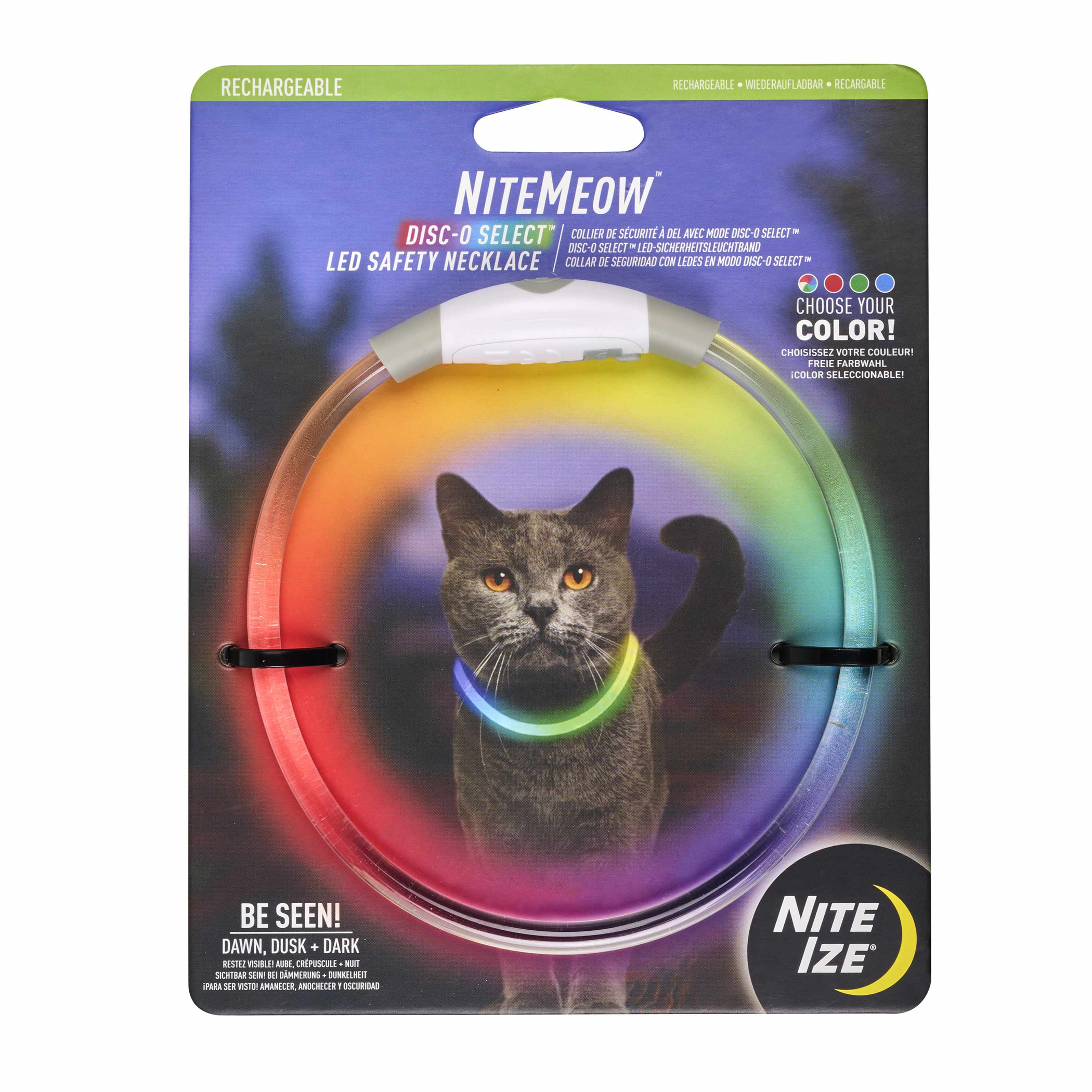 Nite Ize NiteMeow(TM) Rechargeable LED Safety Necklace - Disc-O Select(TM) Image 1