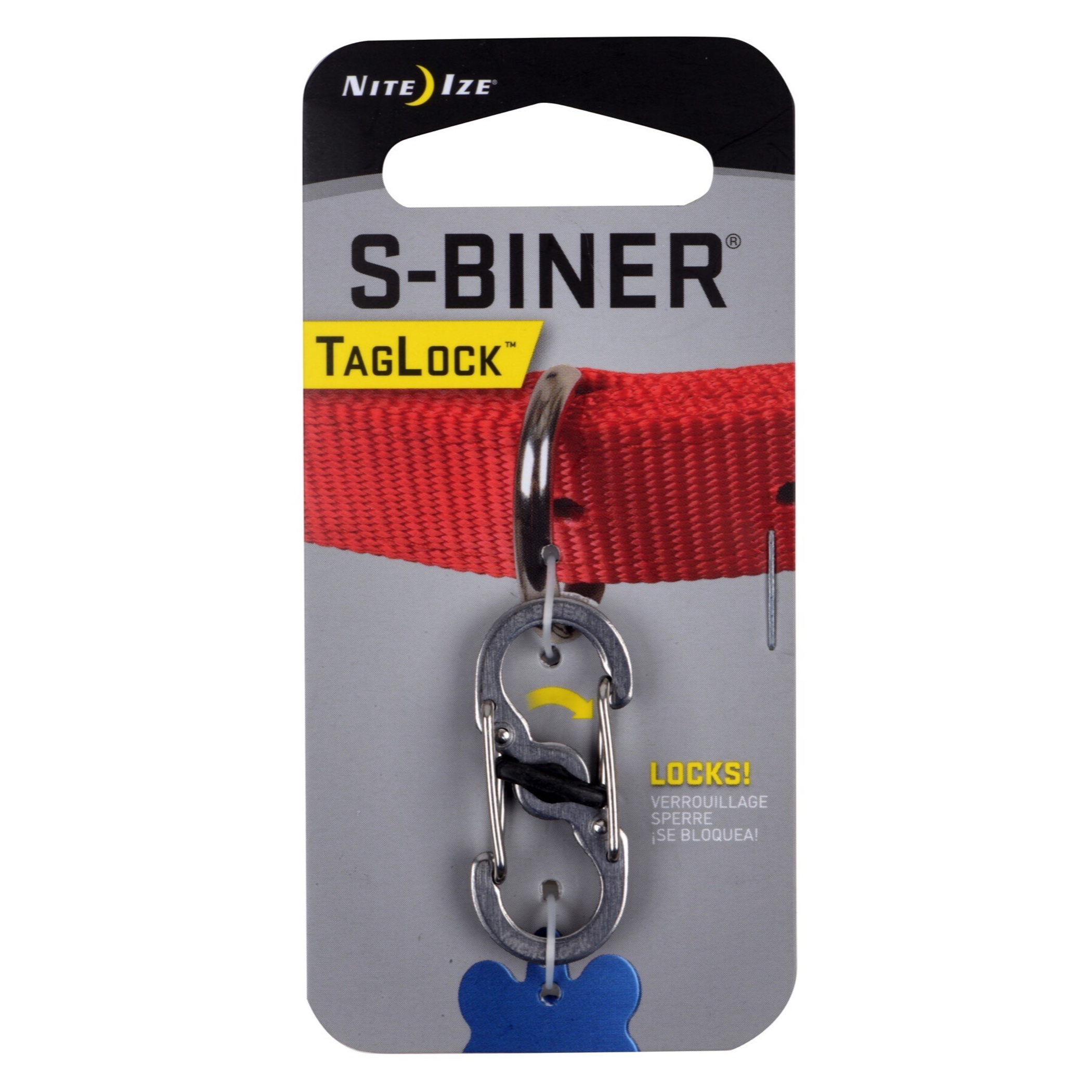 Nite Ize S-Biner TagLock Stainless Steel Stainless Image 1
