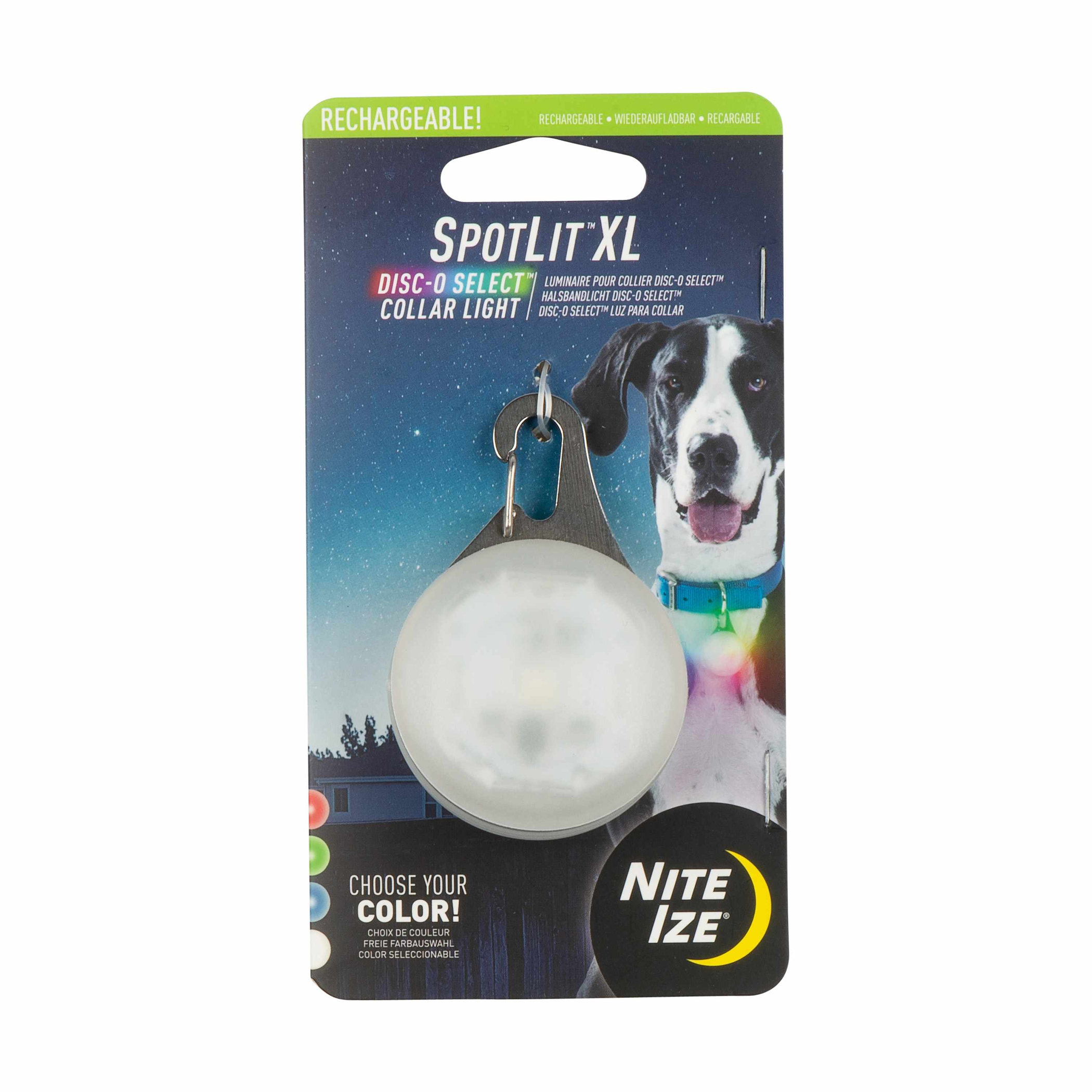 Nite Ize SpotLit XL Rechargeable Collar Light - Disc-O Select Image 1