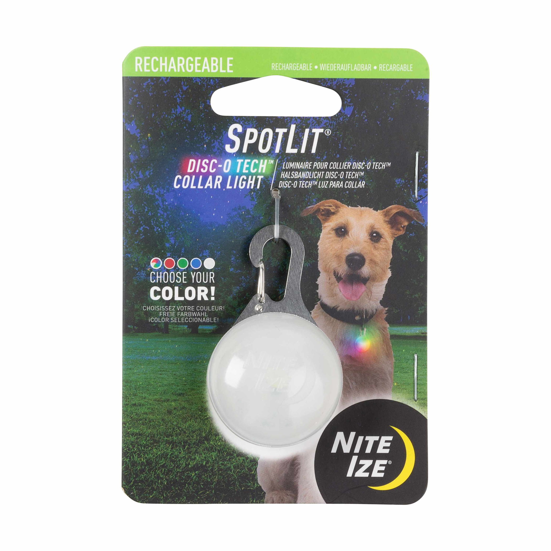 Nite Ize Spotlit Rechargeable Collar Light - Disc-O Tech Image 1