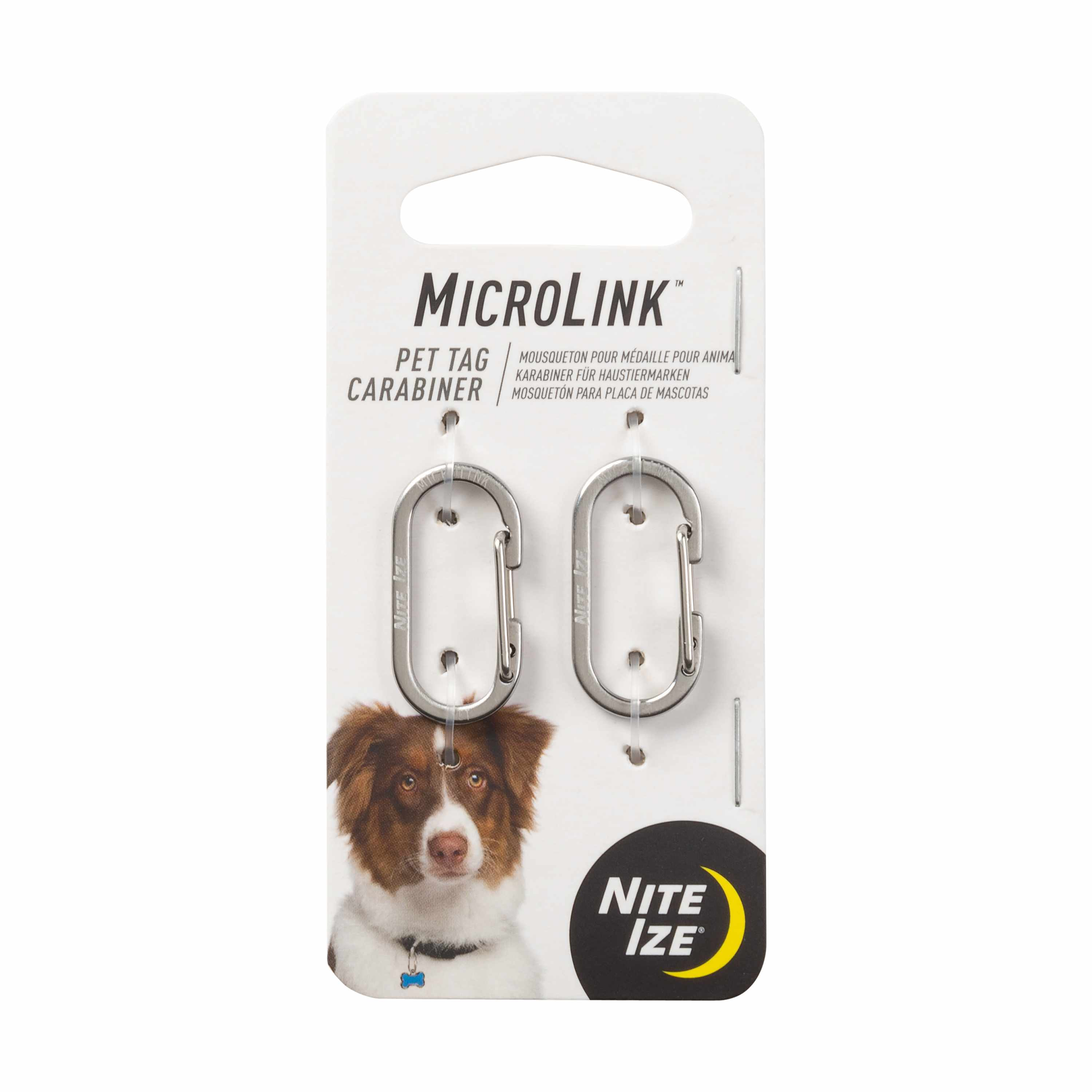 Nite Ize MicroLink Pet Tag Carabiner - 2 Pack Image 1
